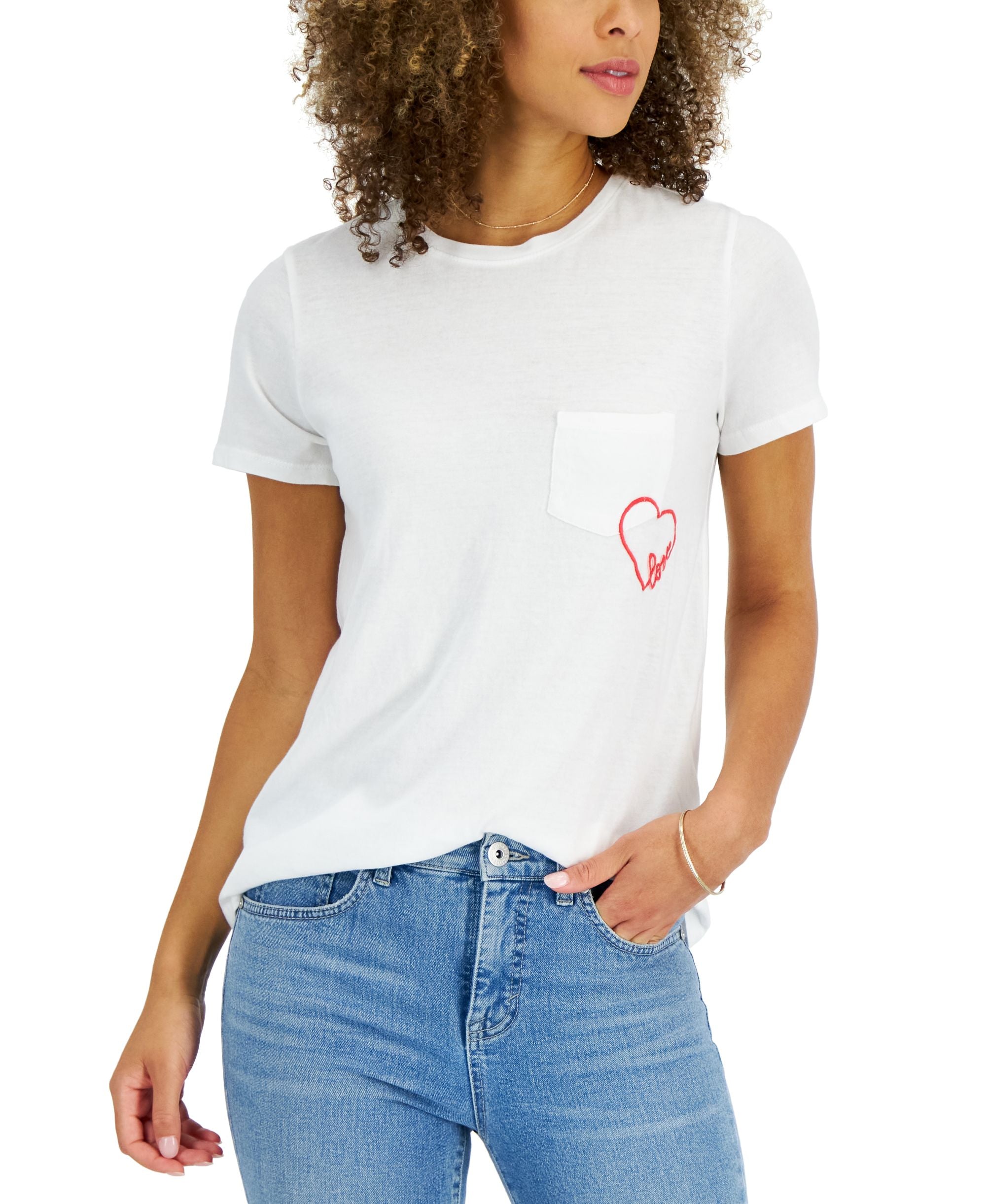 Style & Co Womens Cotton Tie Dyed T-Shirt