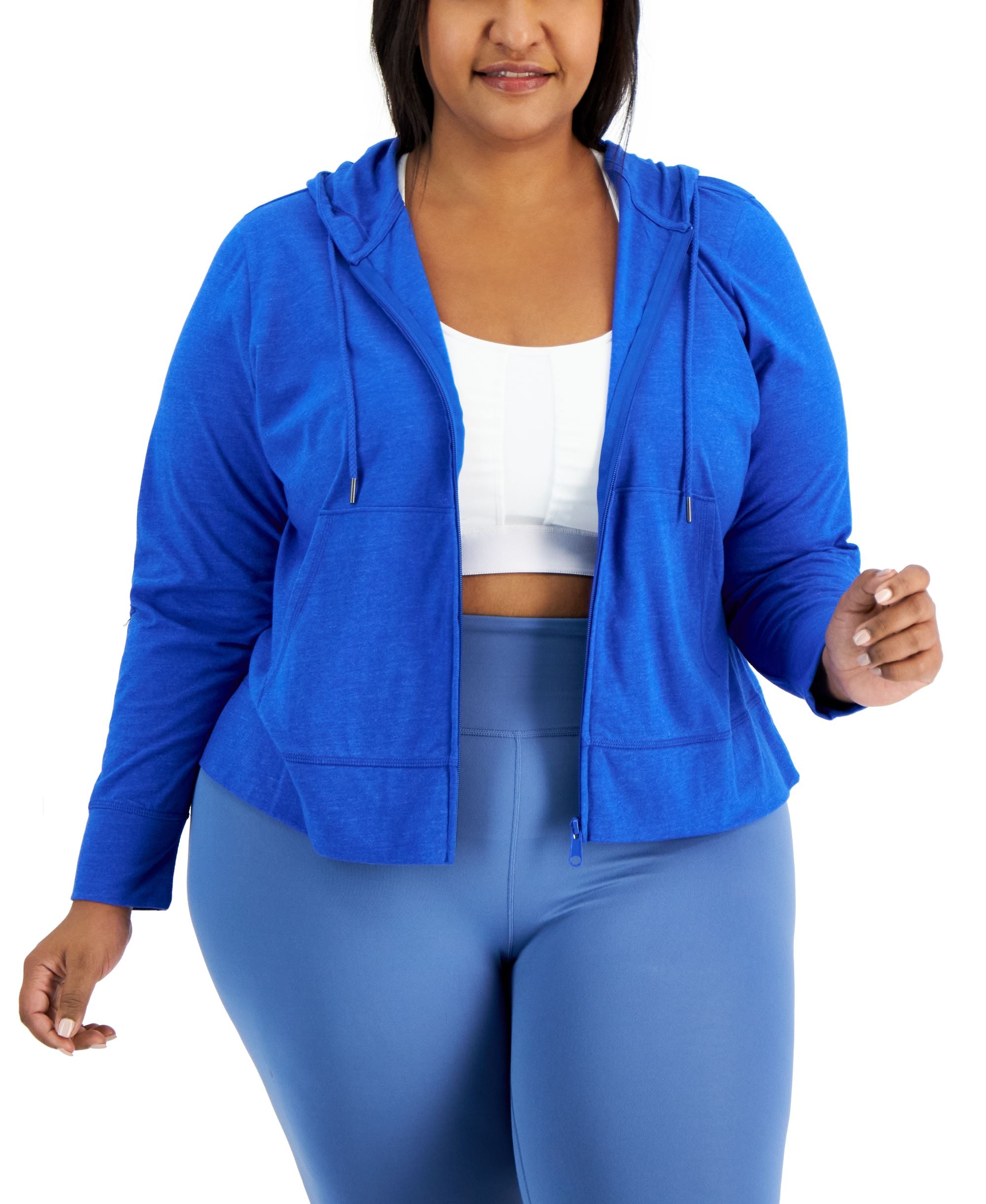 ID Ideology Plus Size Full Zip Hooded Jacket