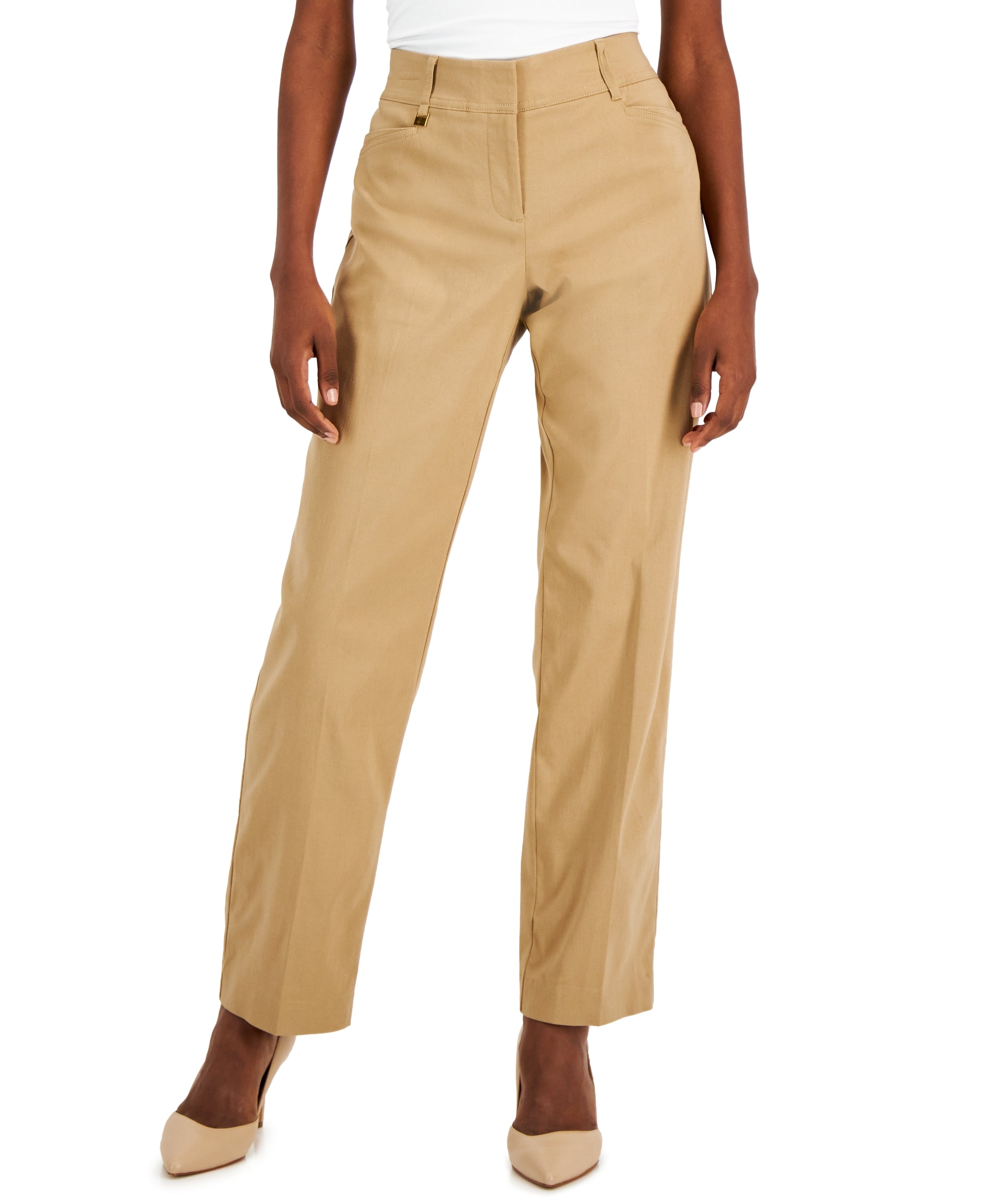 Petite Tummy-Control Curvy Fit Pants, Petite and Petite Short