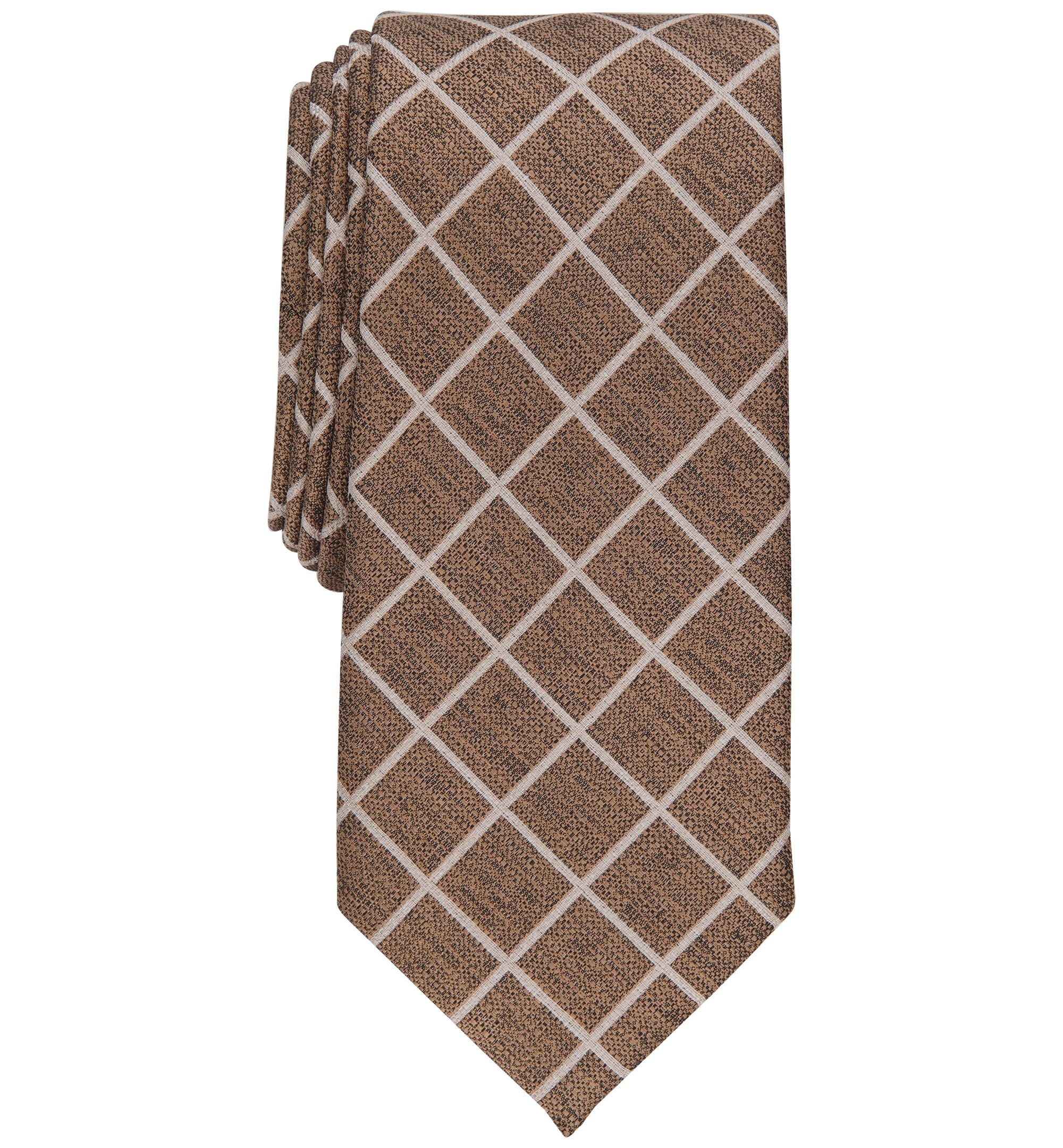 Men's Blossom Grid Slim Tie
