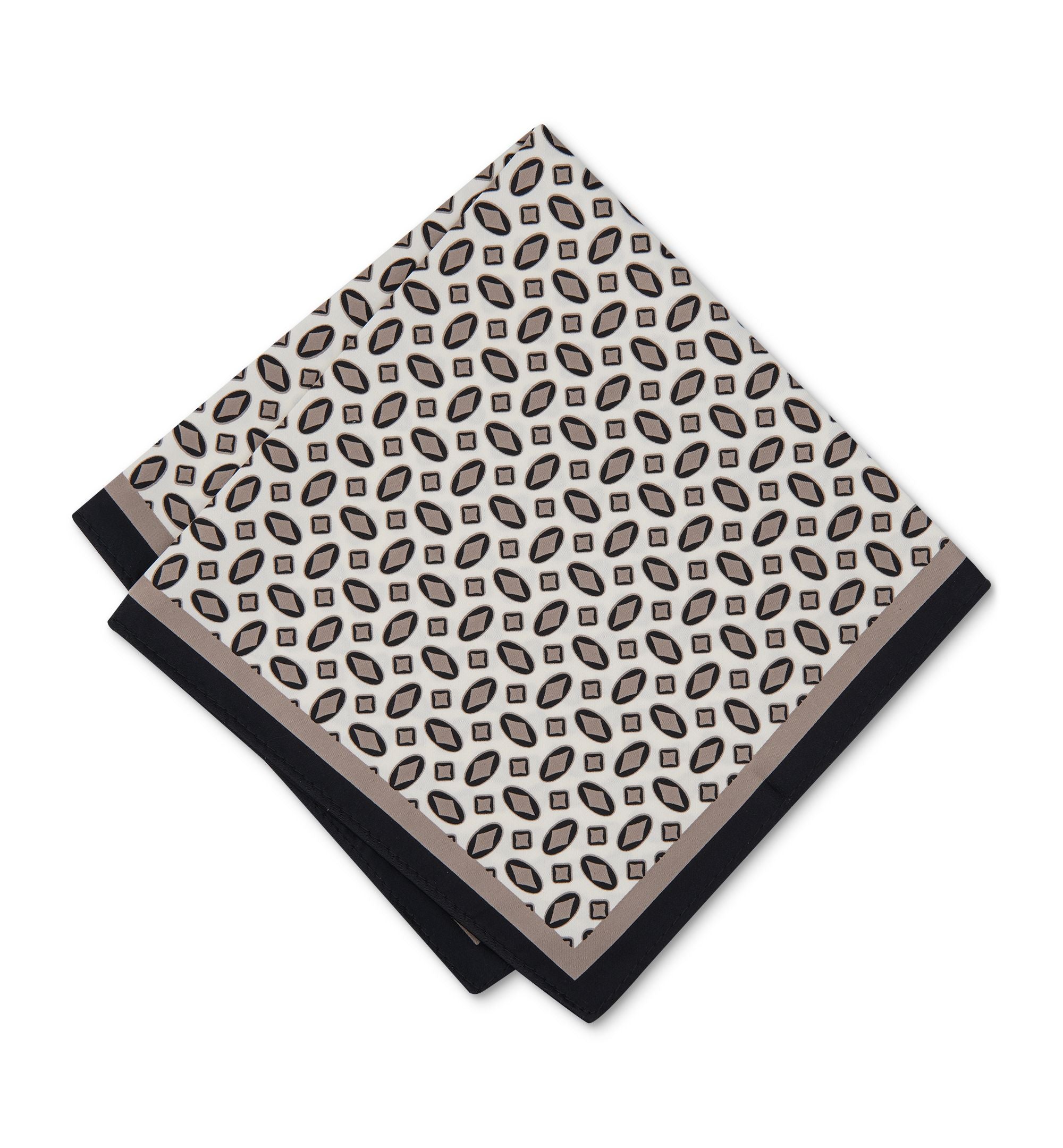 Men's Geometric-Print Pocket Square