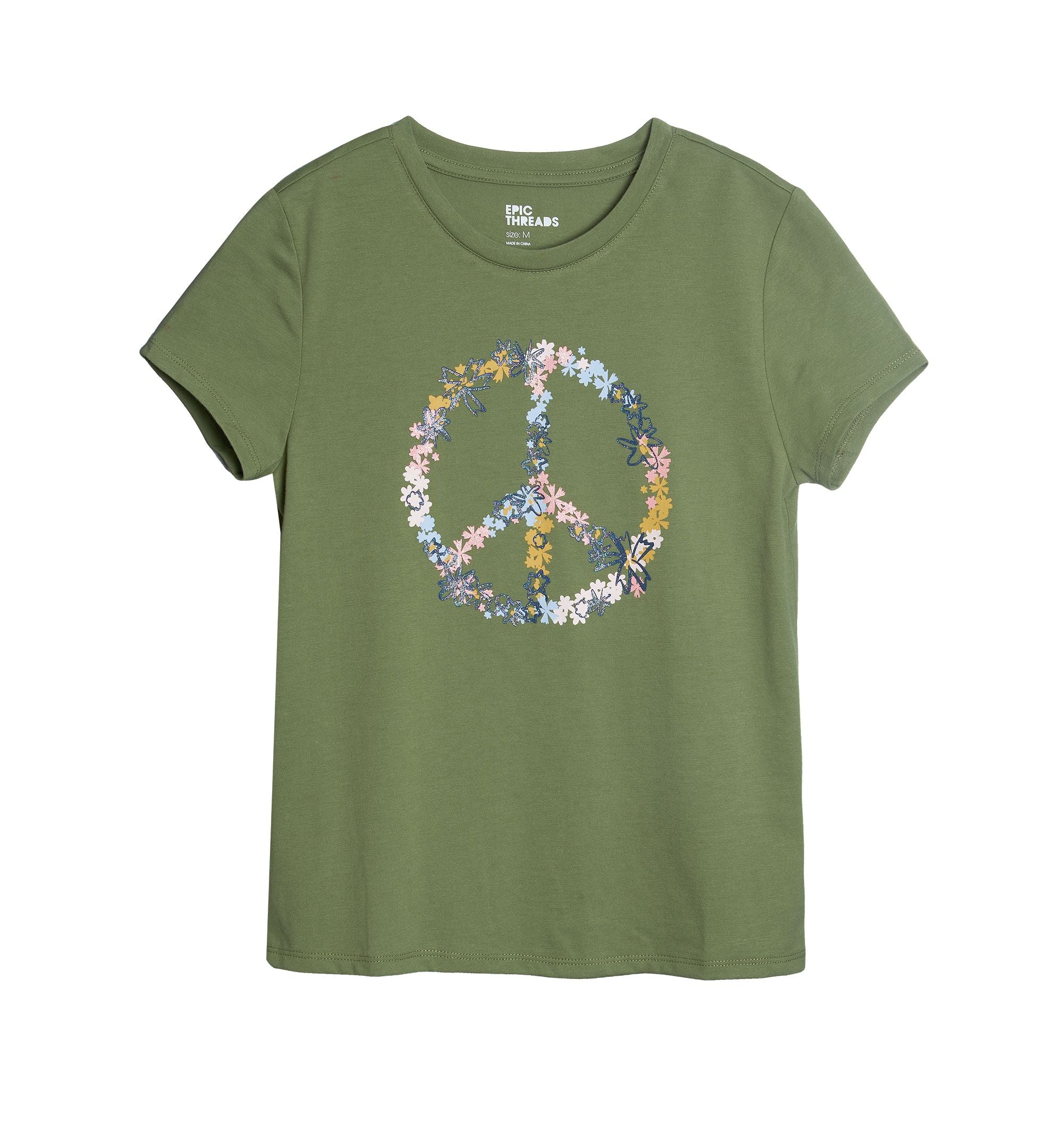 Big Girls Short Sleeve Graphic T-Shirt