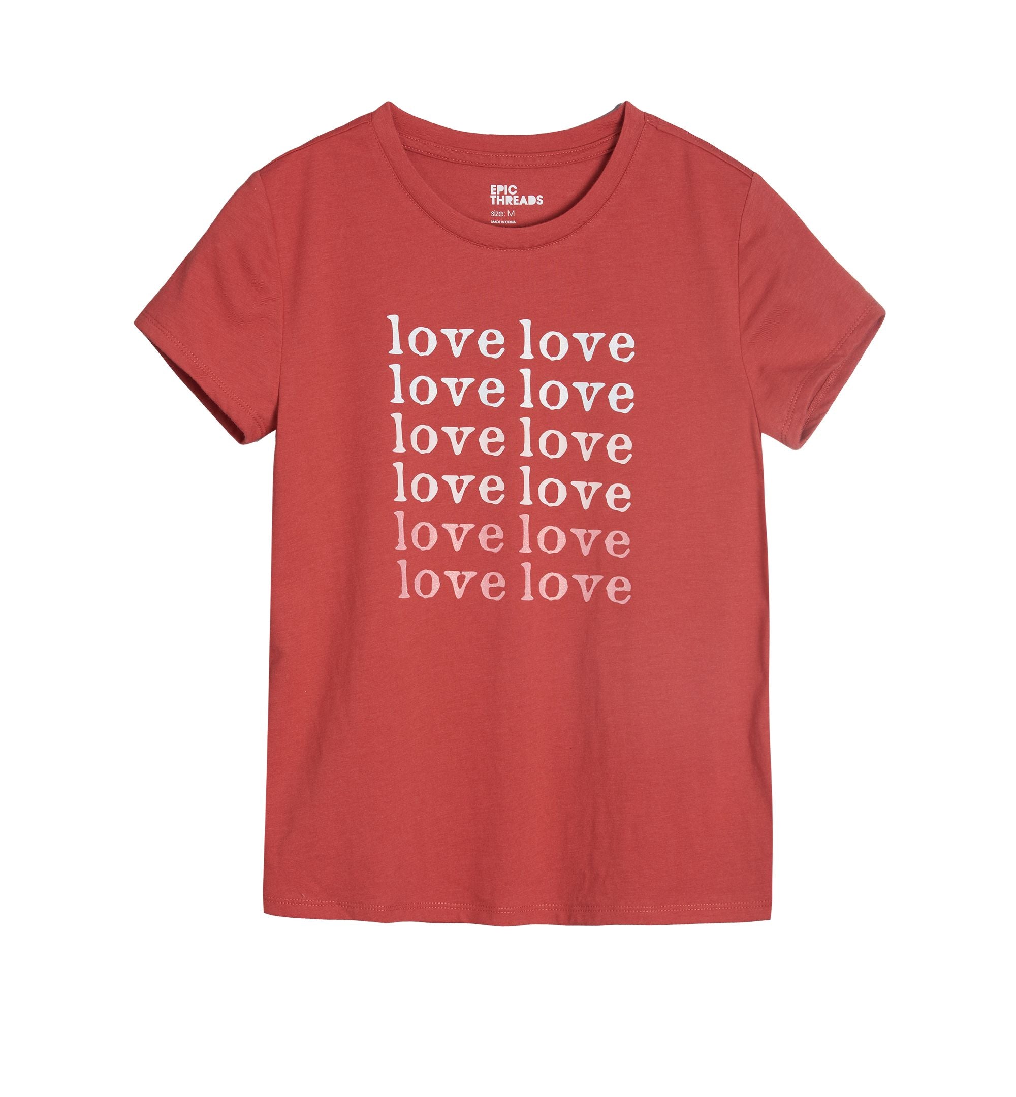 Big Girls Love Repeat Graphic T-Shirt