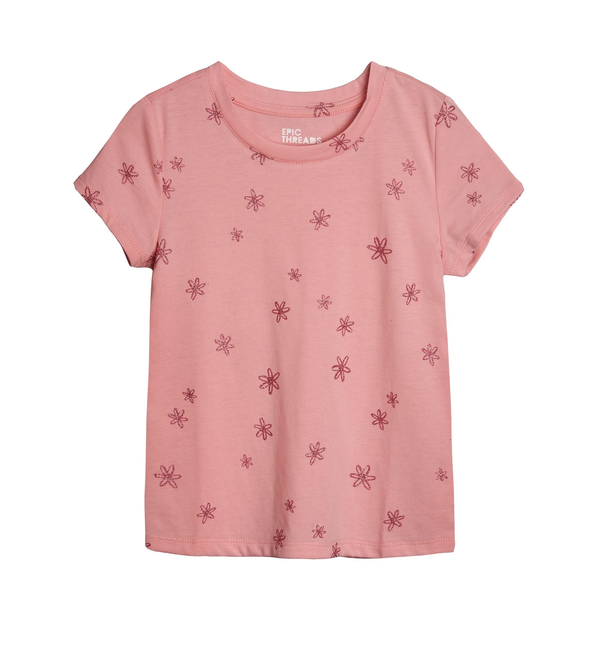 Epic Threads Little Girls Flower Graphic T-Shirt