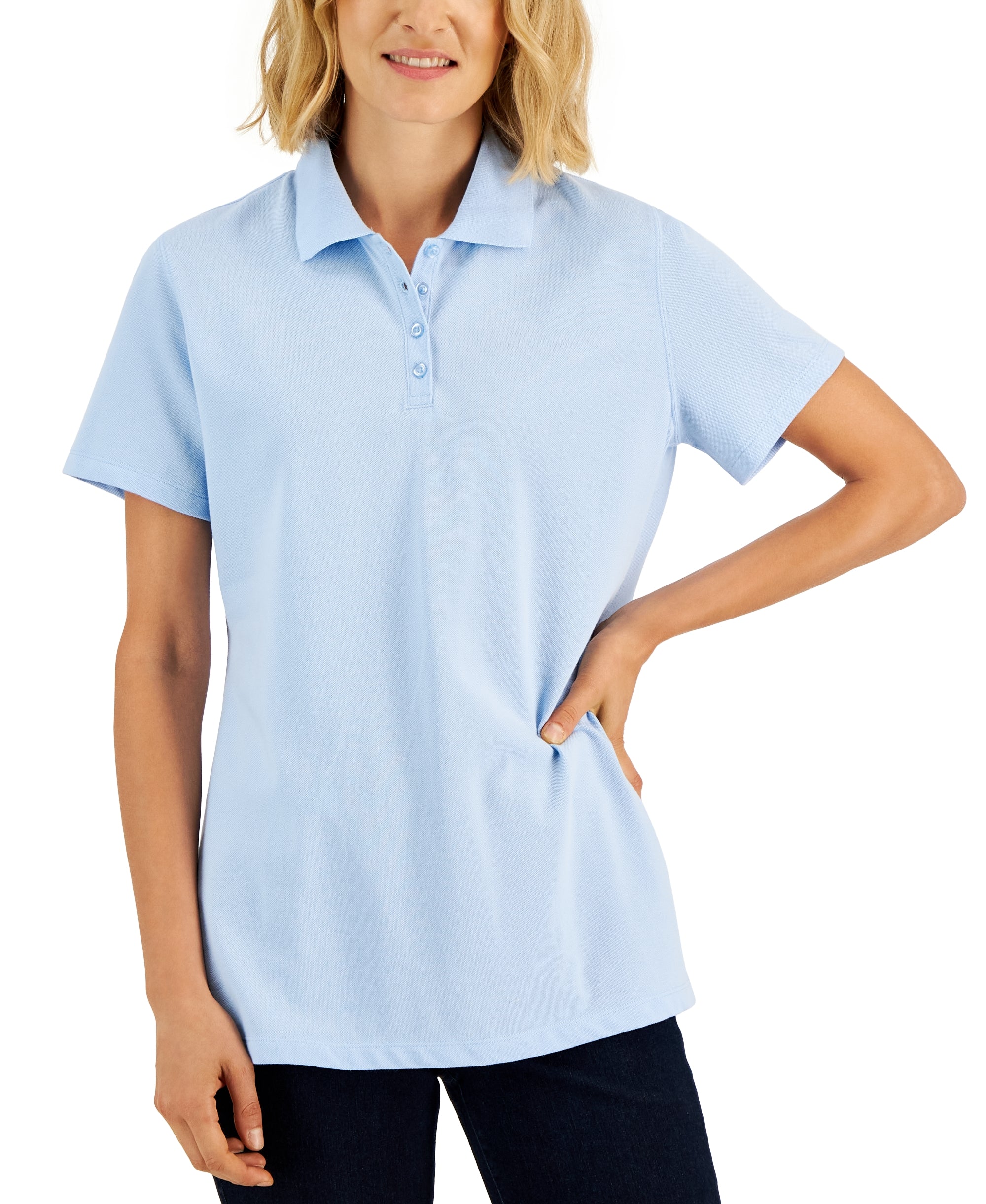 Cotton Short Sleeve Polo Shirt