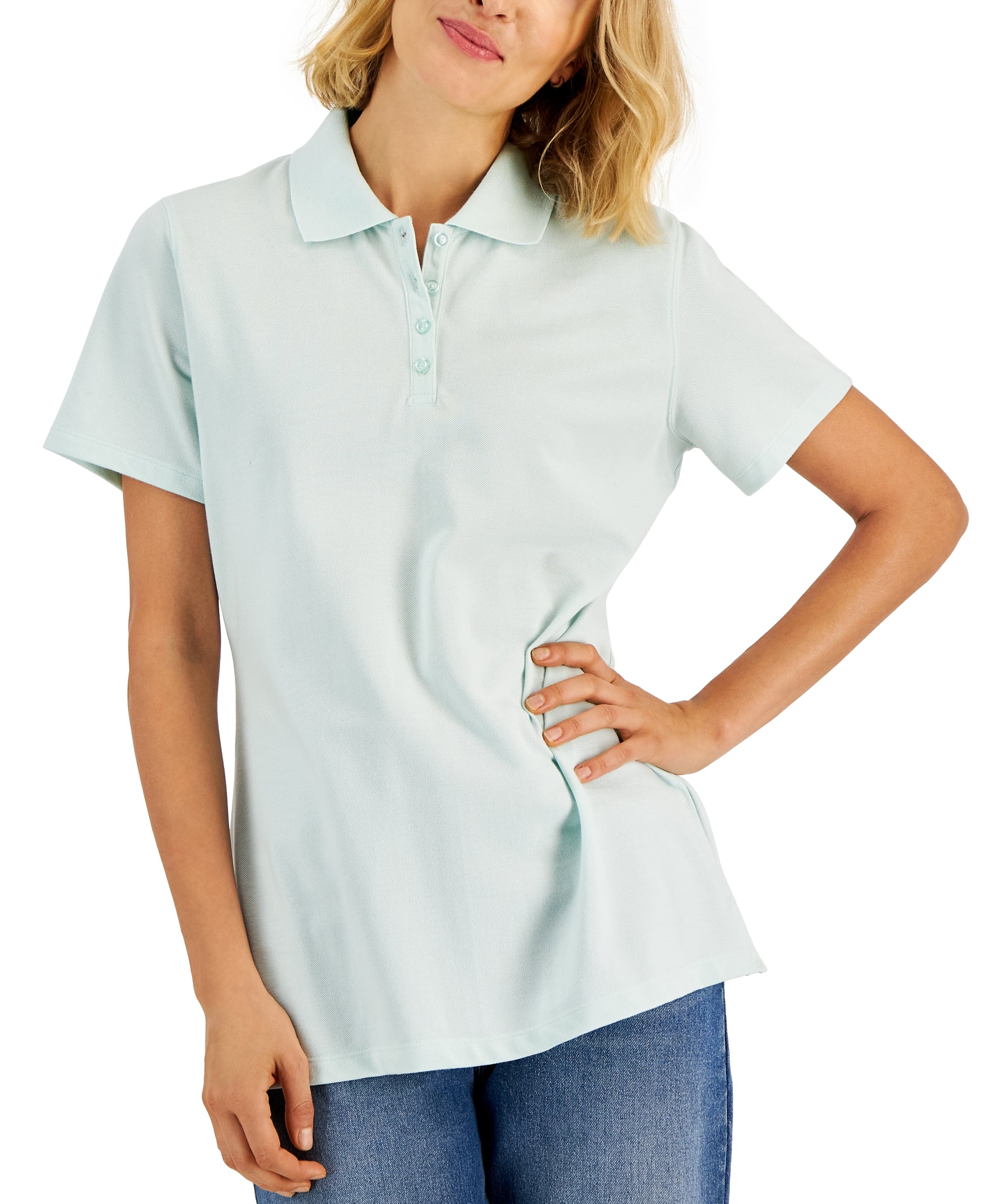 Cotton Short Sleeve Polo Shirt