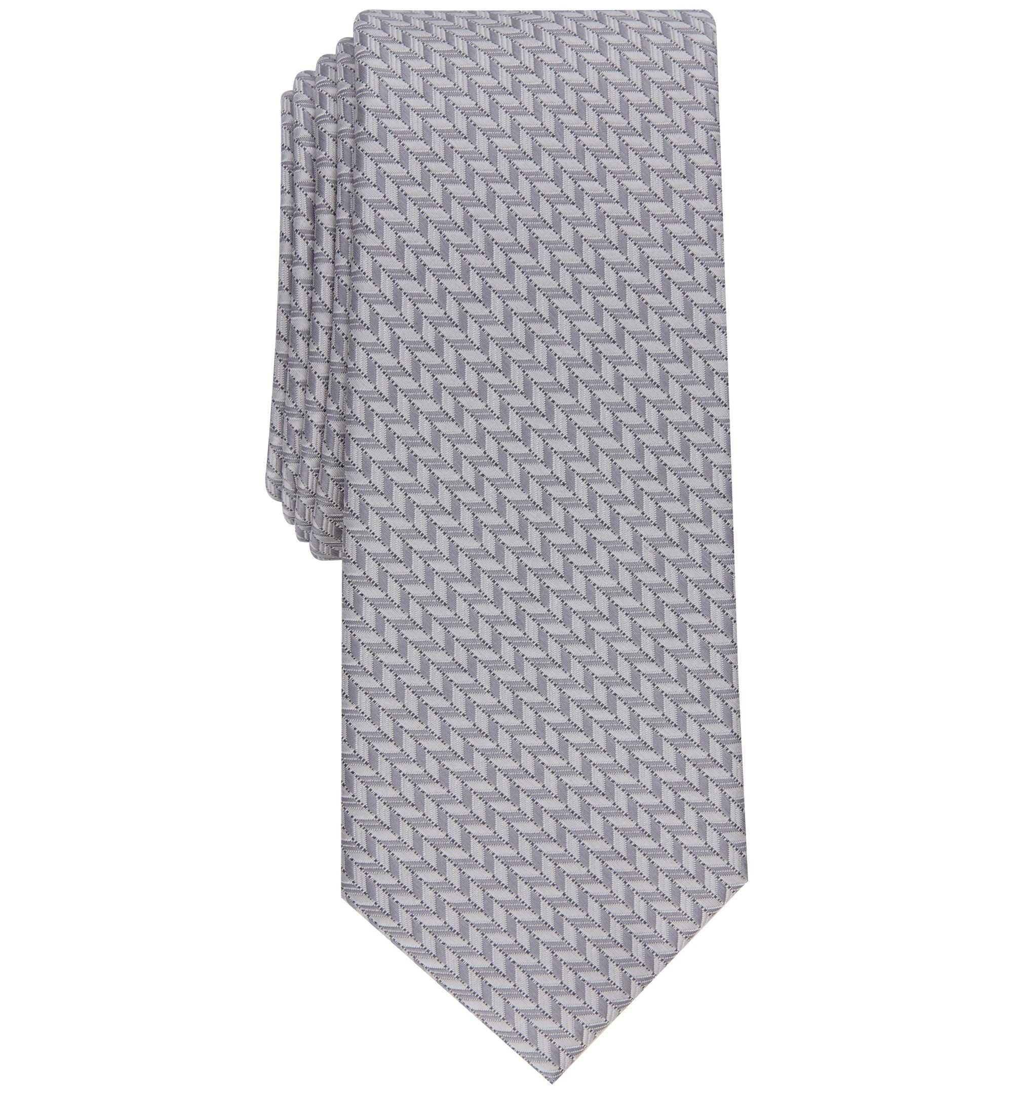 Men's Slim Geometric Tie
