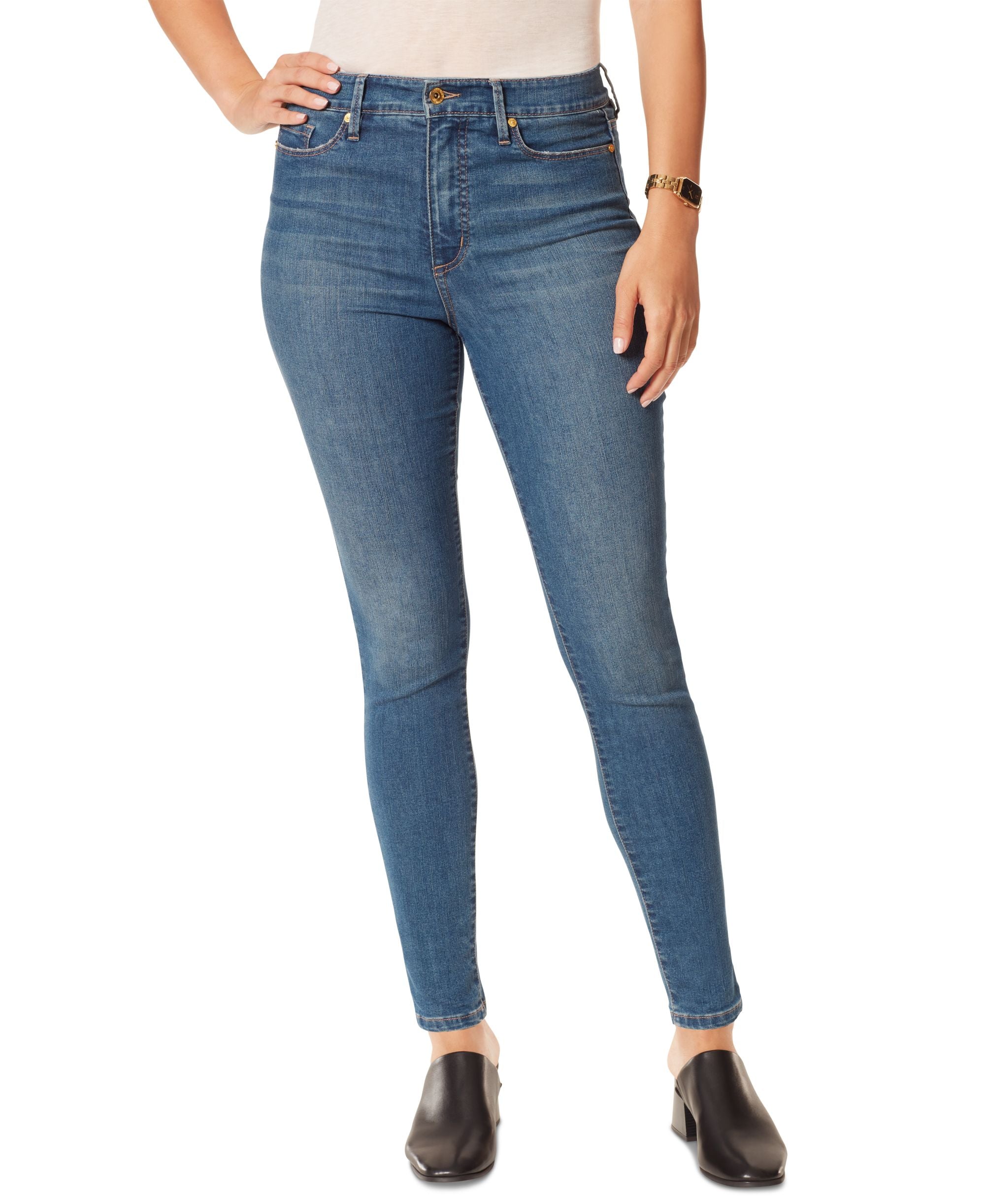 Anne Klein Jeans Womens Essential Skinny Jeans