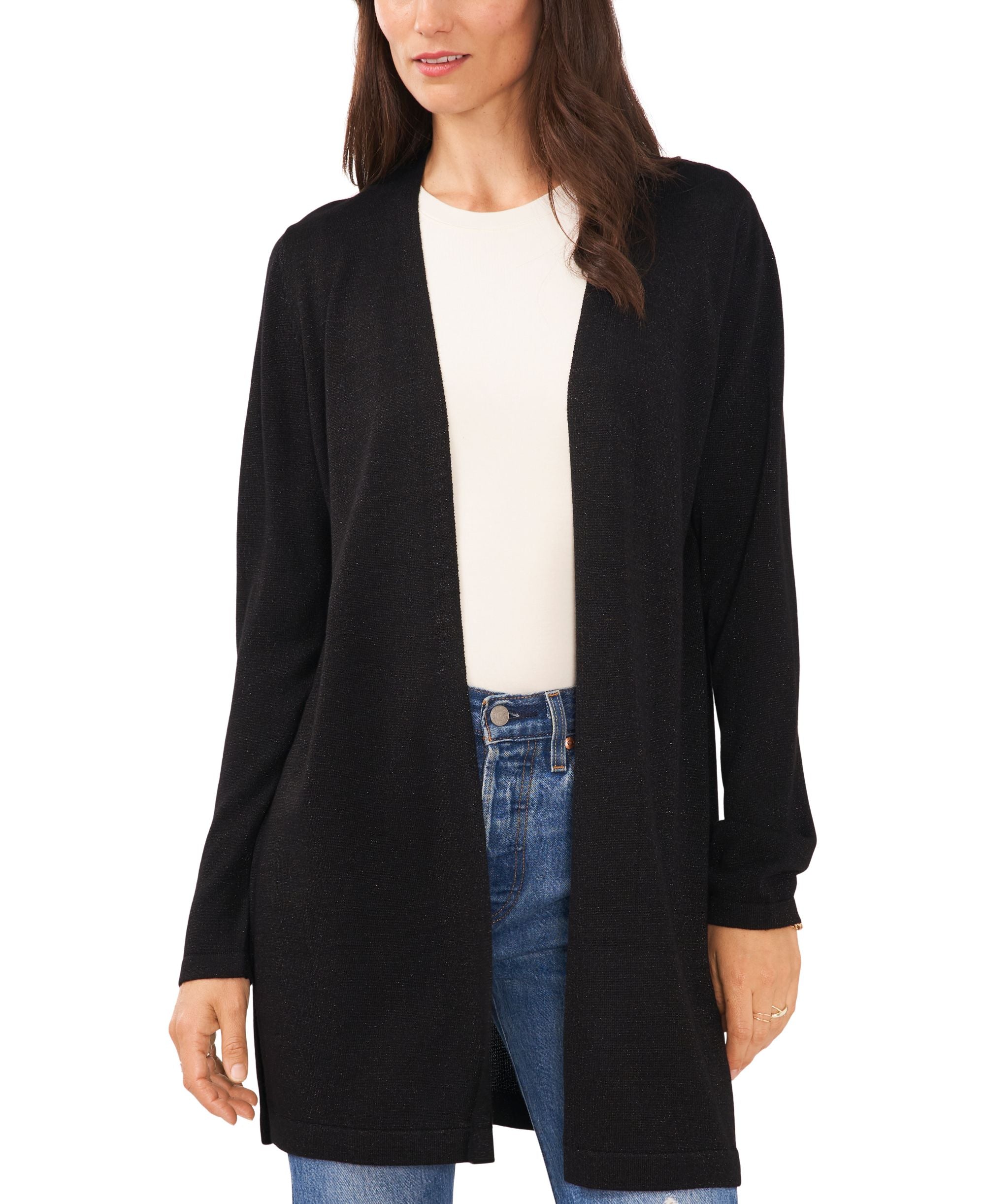 Sam Jess Womens Shine Open Front Cardigan