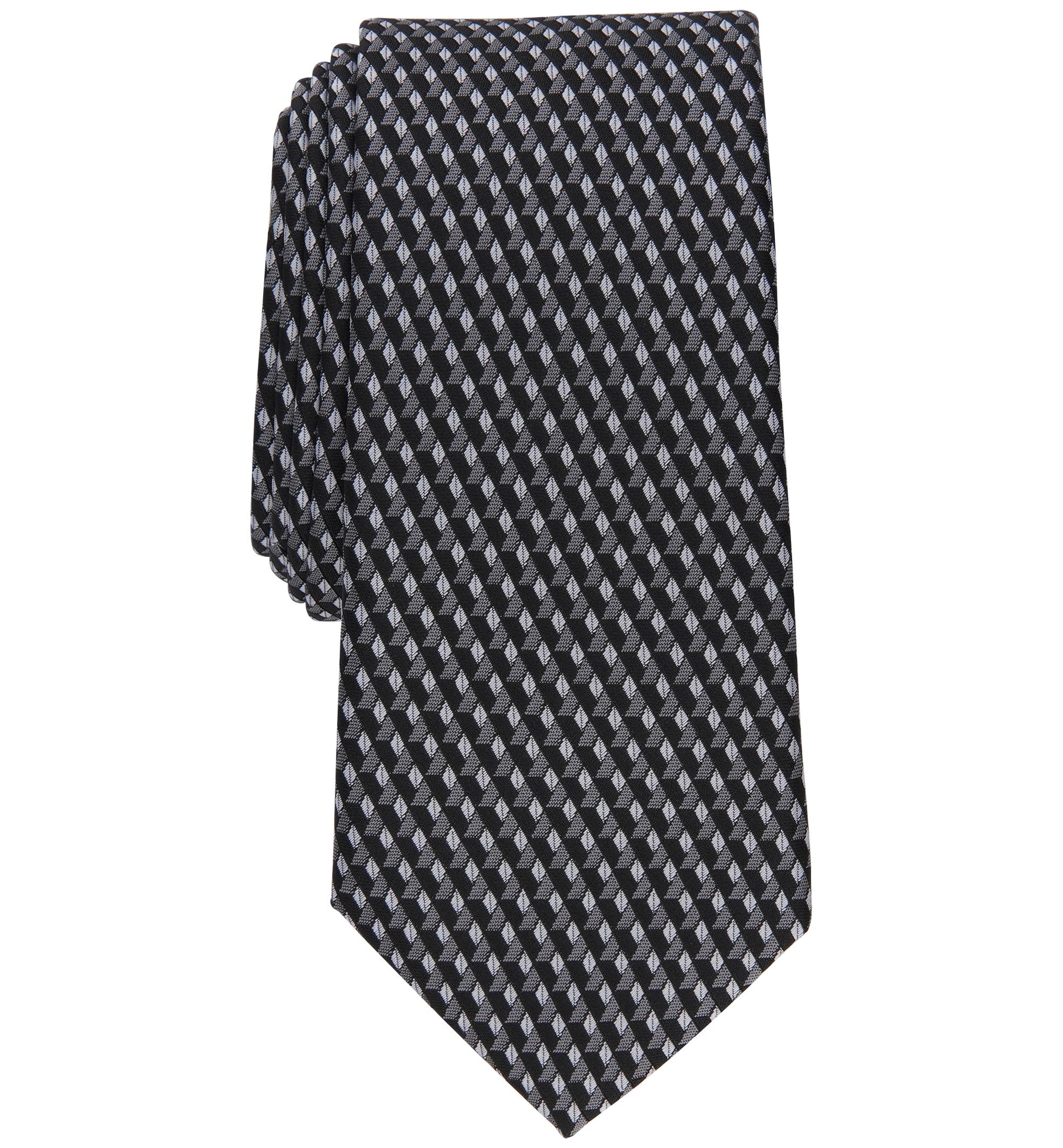 Men's Slim Geometric-Print Tie