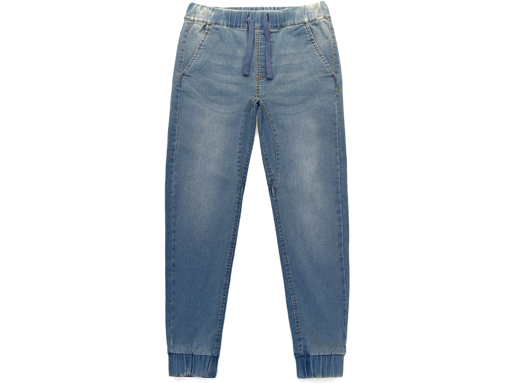 Ring Of Fire Big Boys Knit Denim Elastic Waist Joggers