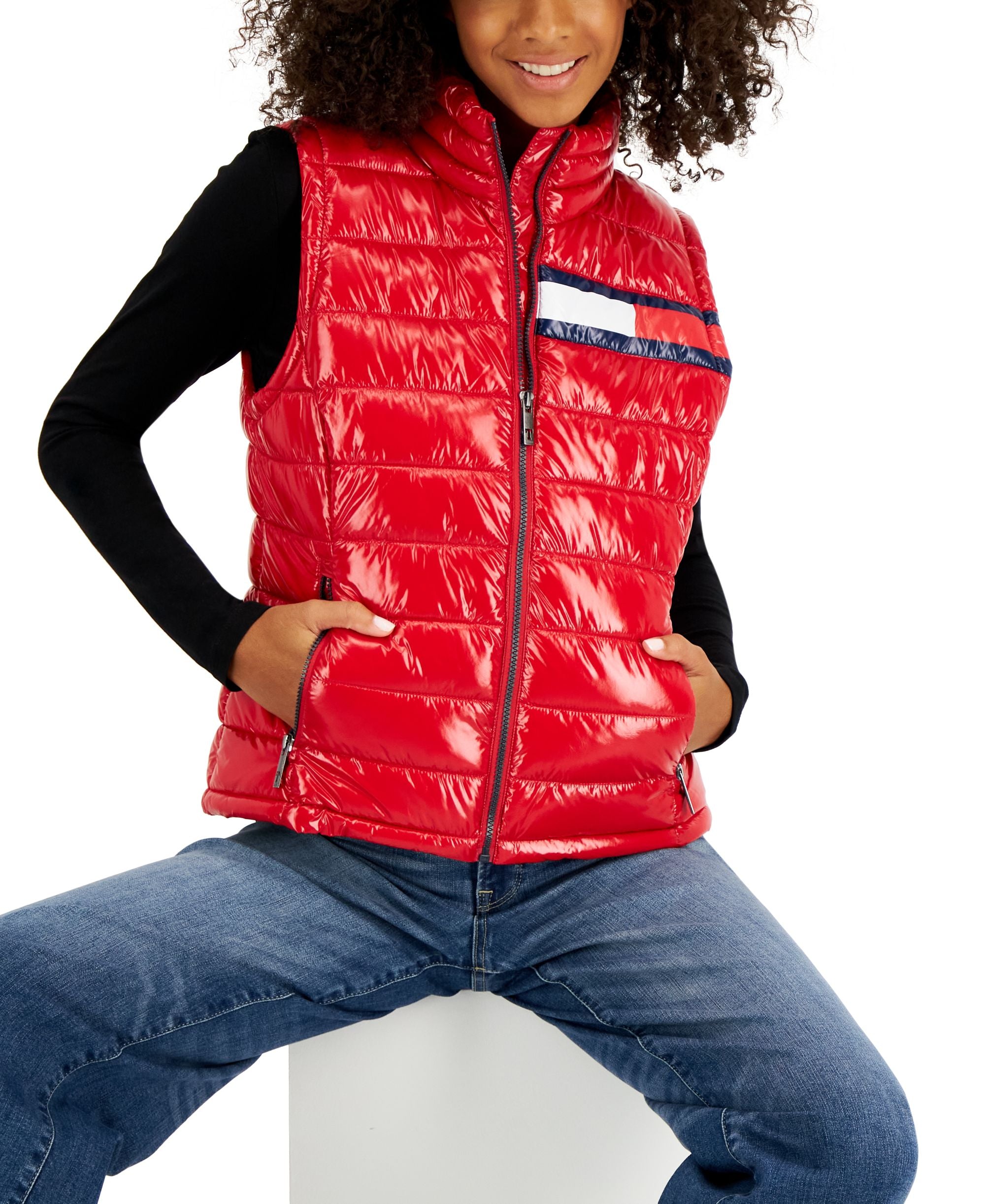 Women's Flag Puffer Vest