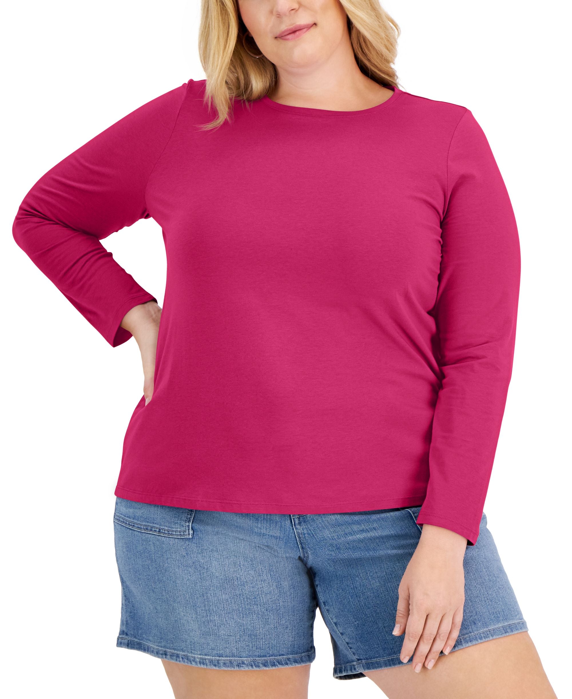 Style & Co Plus Size Long Sleeve T-Shirt