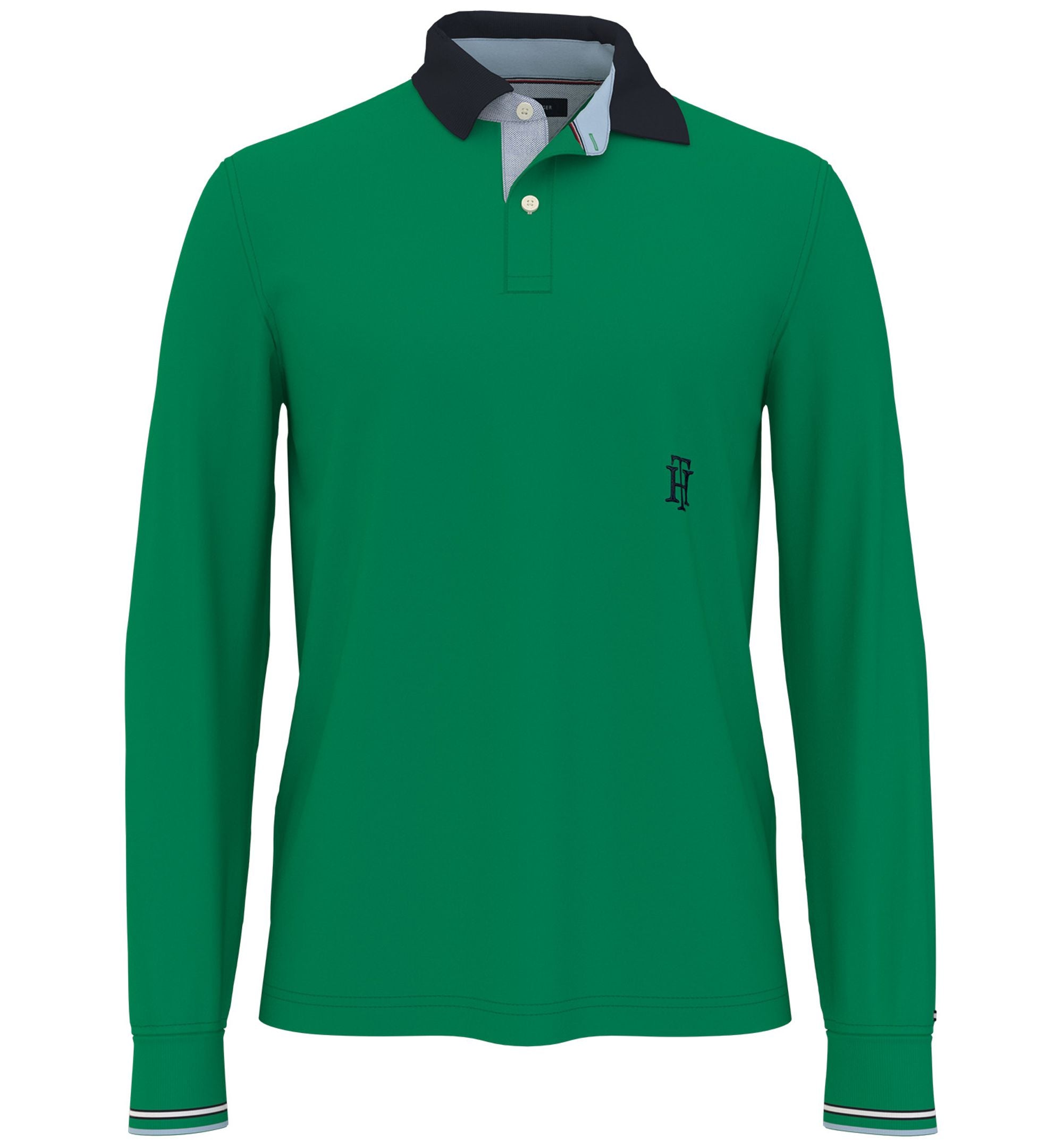 Tommy Hilfiger Mens Essential Logo Long Sleeve Polo