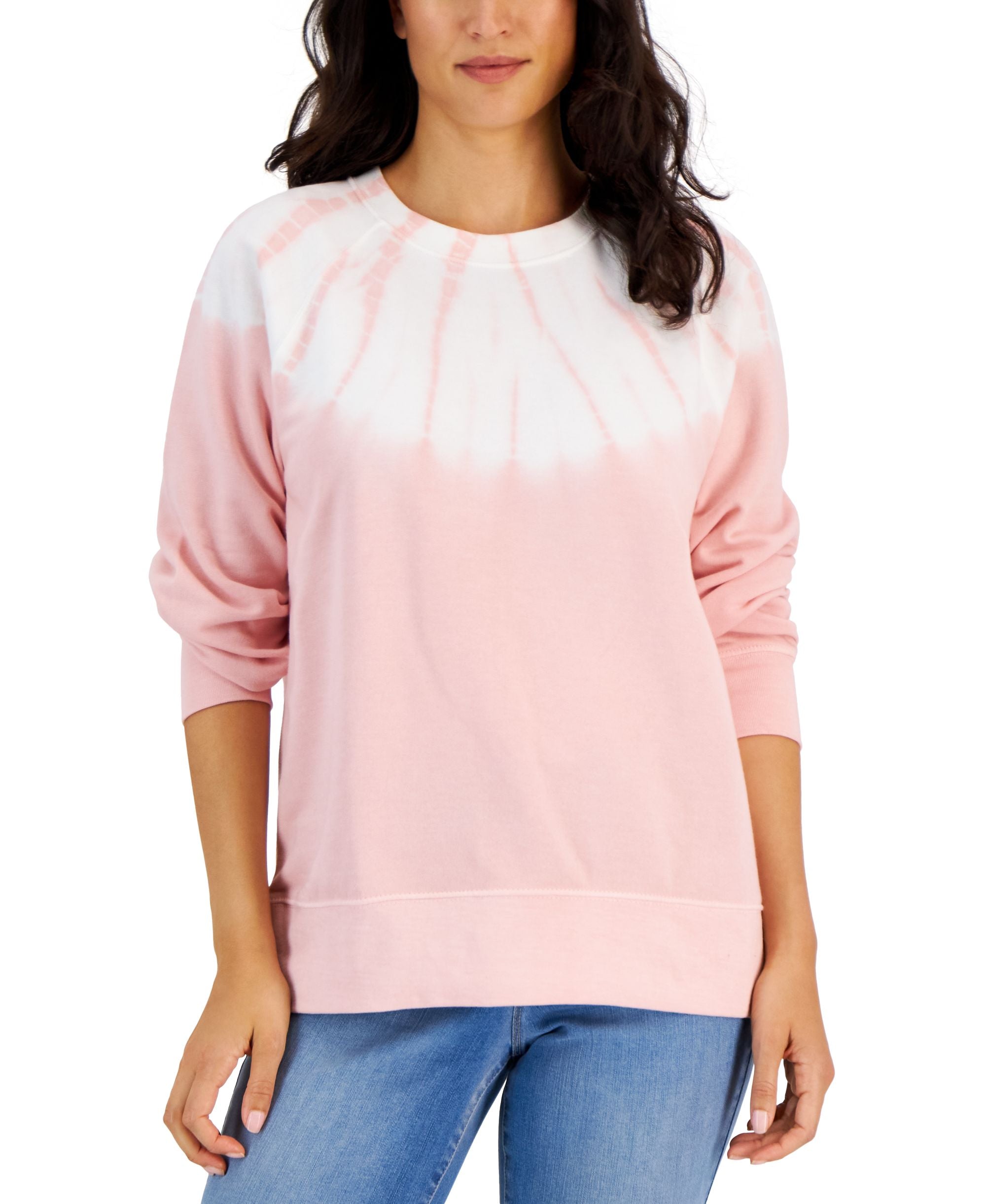 Style & Co Petite Fleece Camo Sweatshirt