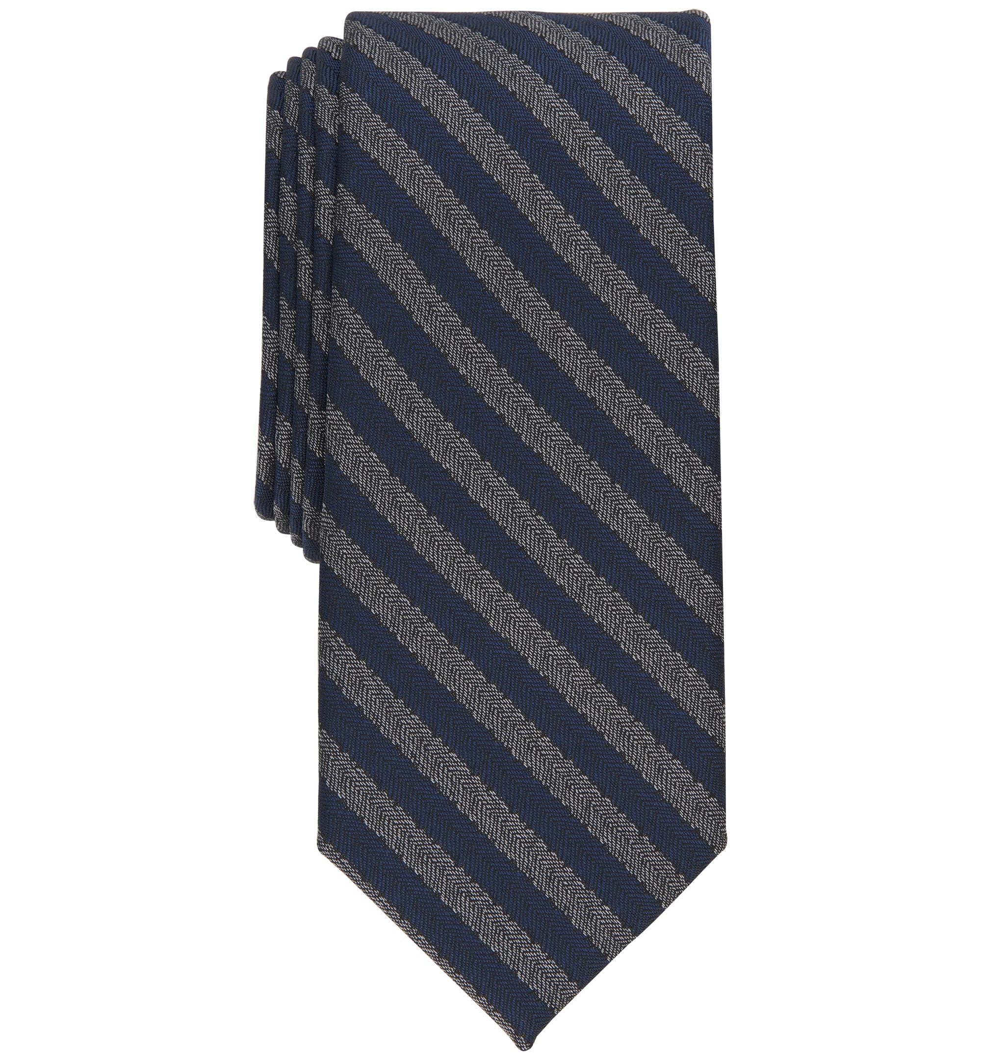 Men's Cruiser Skinny Herringbone Stripe Tie