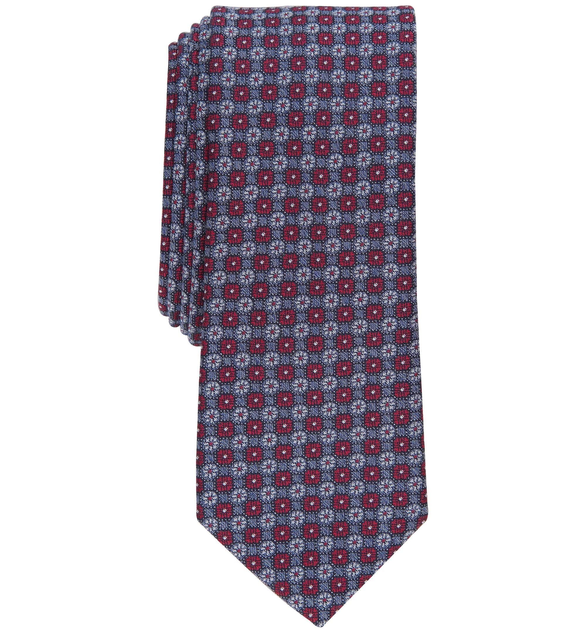 Men's Daisey Skinny Floral Neat Tie