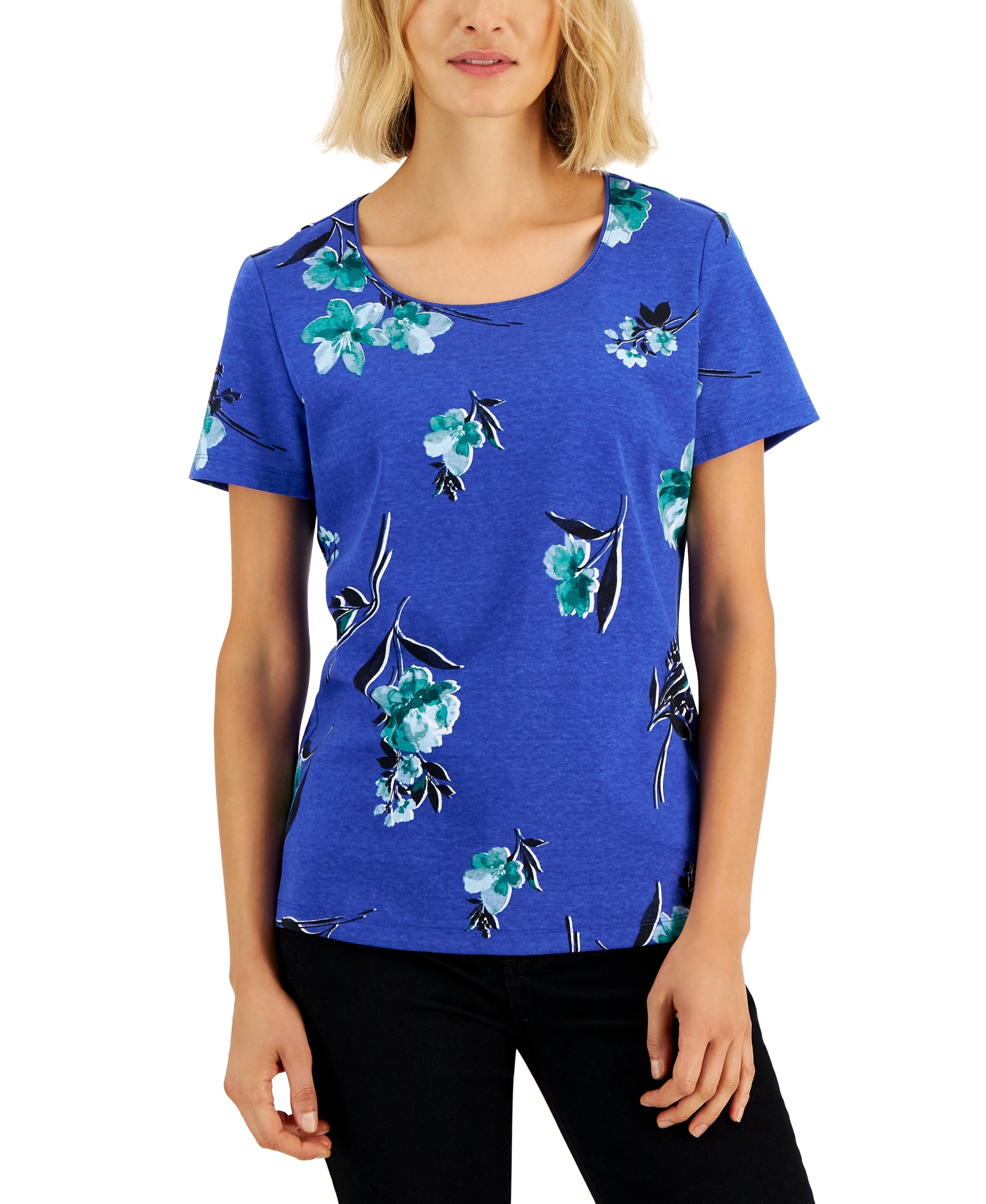 Women's Venus Fleur Printed Relaxed Top