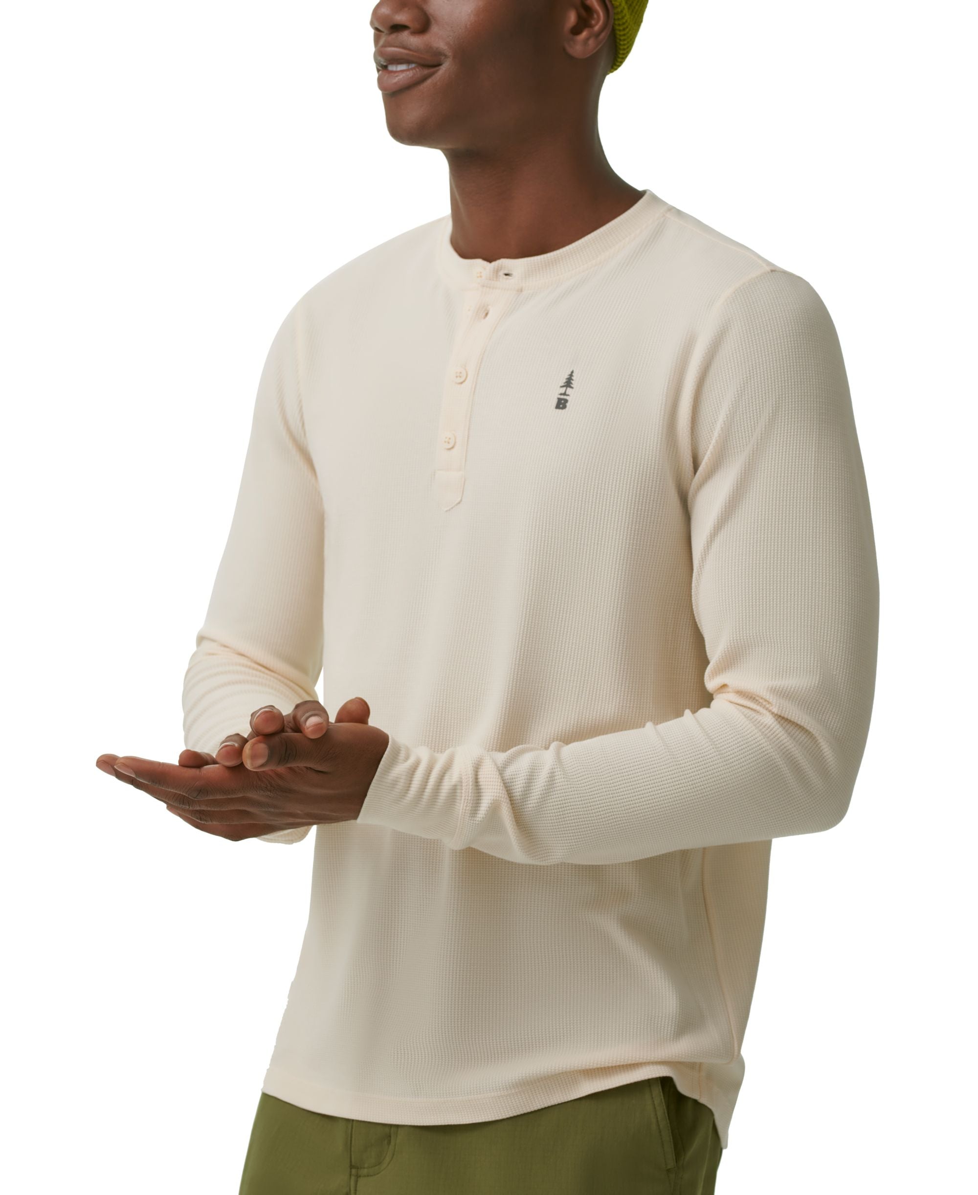 Men's Camden Waffle-Knit Long-Sleeve Henley