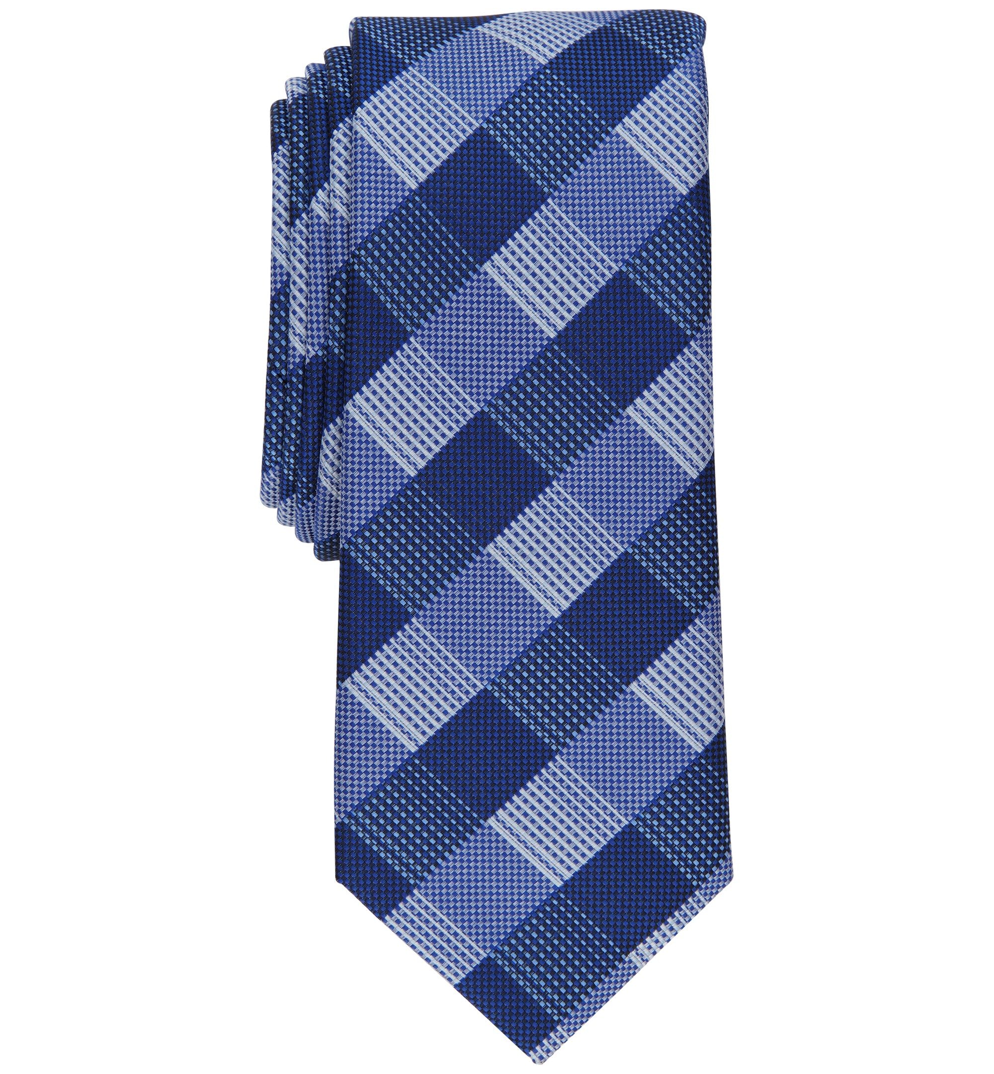 Men's Slim Plaid Tie