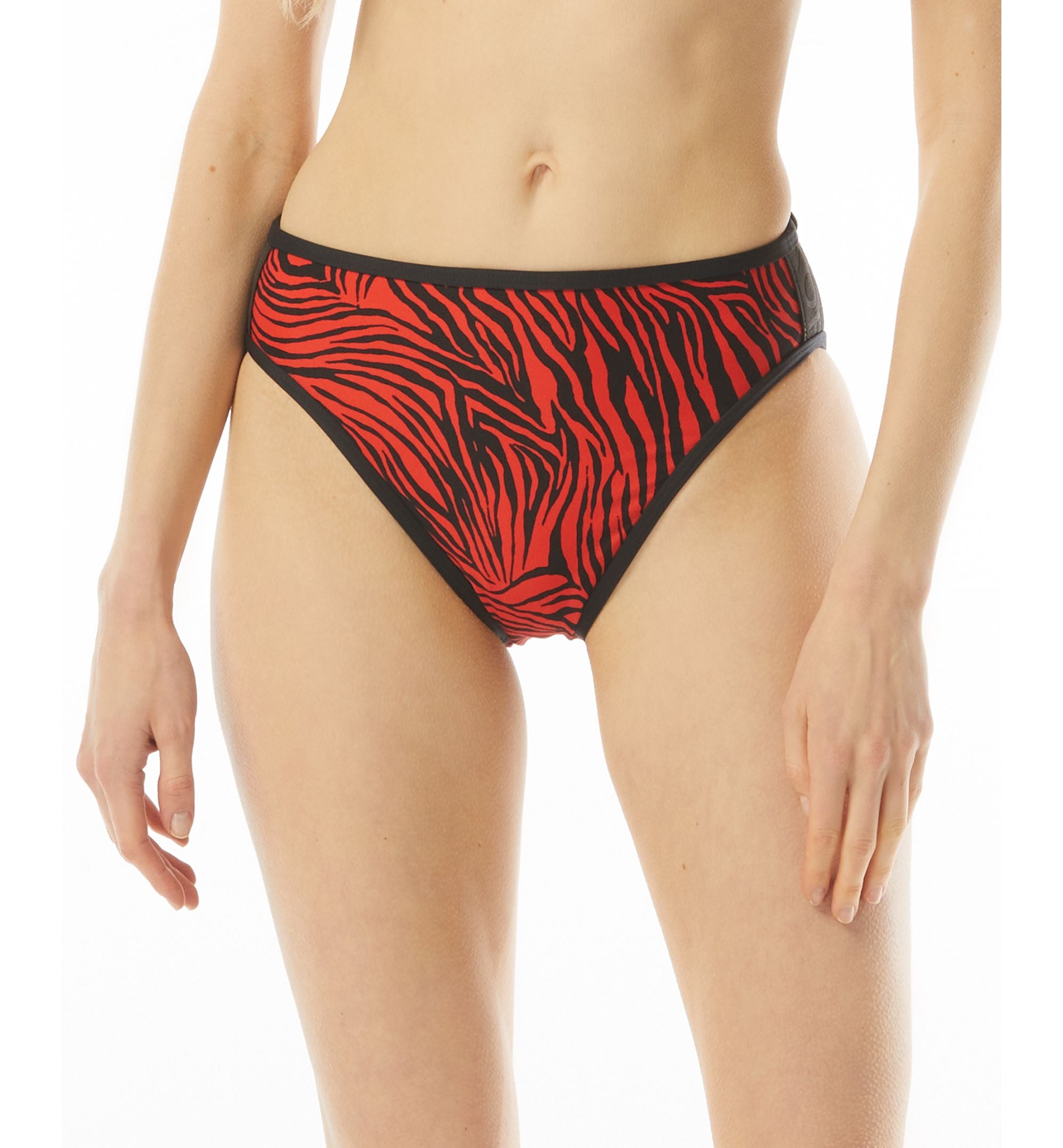 Women's Printed High Leg Bikini Bottoms