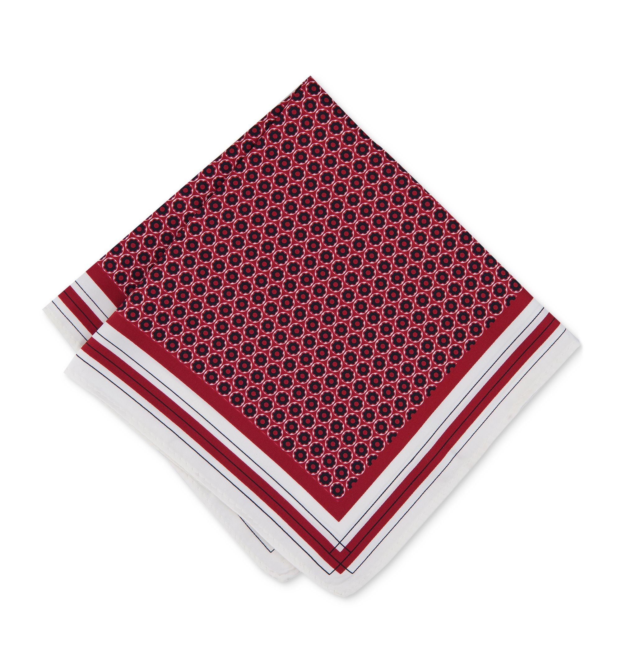Men's Fiora Geometric-Print Pocket Square