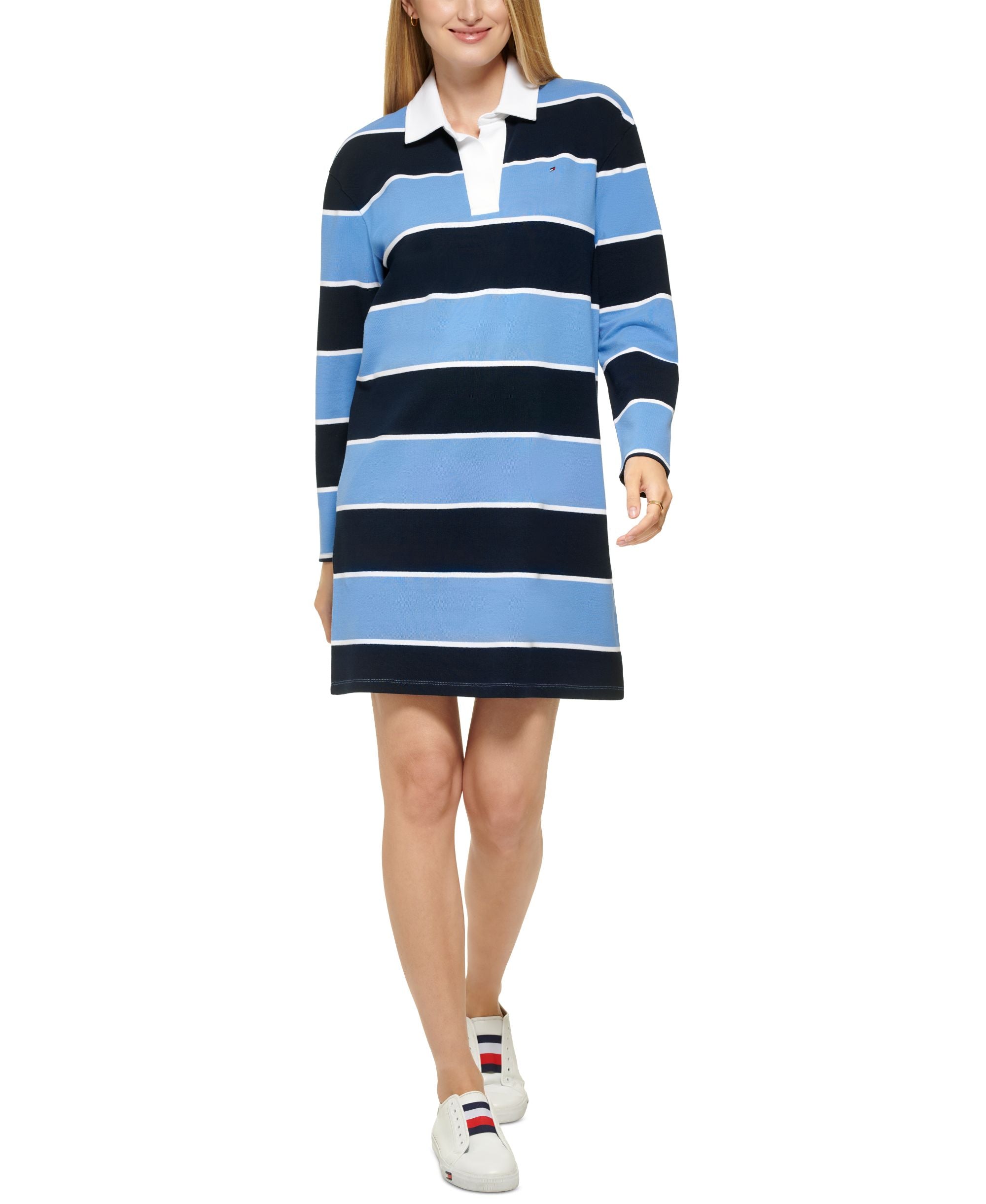 Tommy Hilfiger Womens Rugby Collared Dress