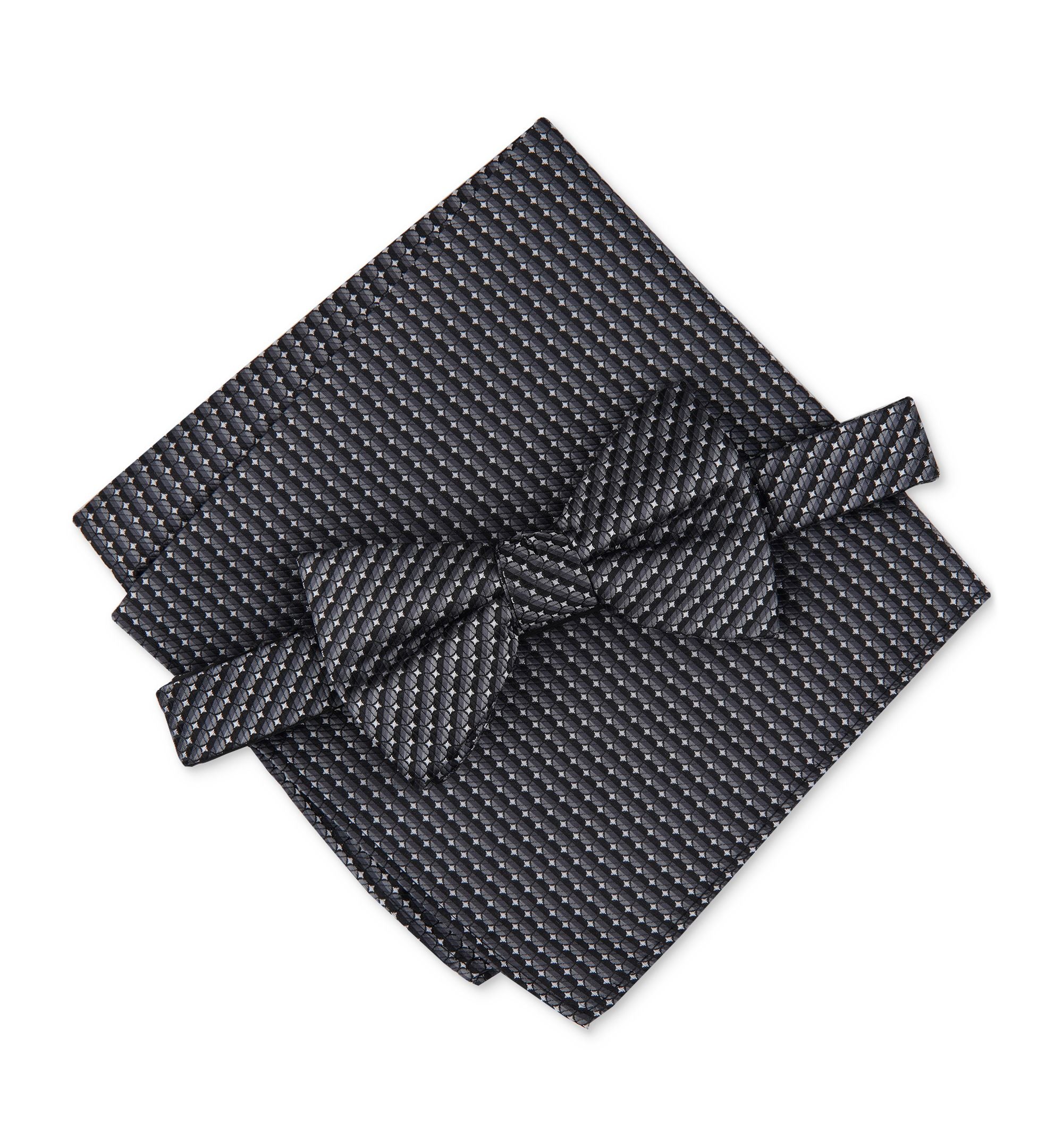 Men's O'Malley 2-Pc. Neat Pre-Tied Bow Tie & Pocket Square Set