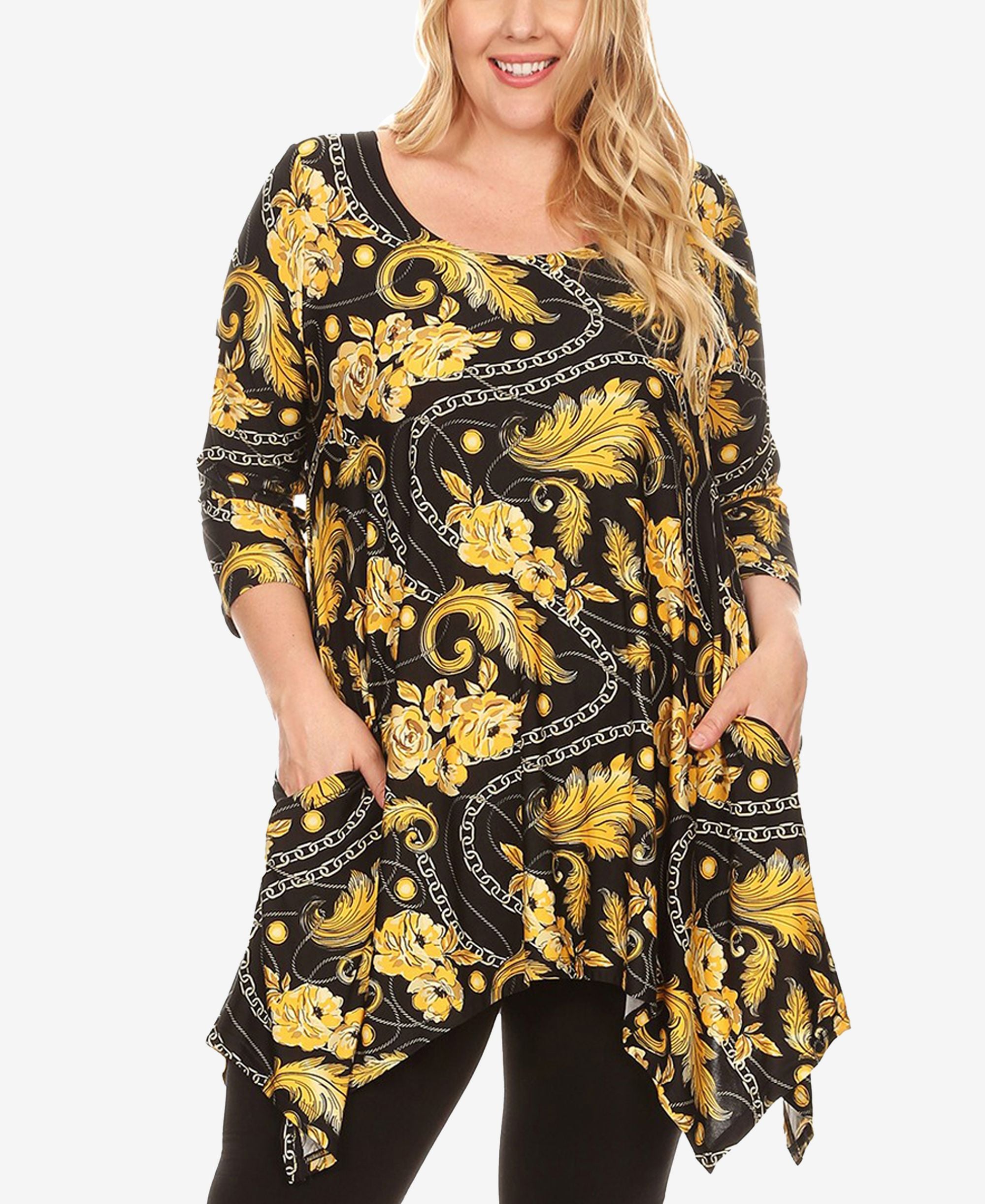 White Mark Plus Size Alegra Tunic