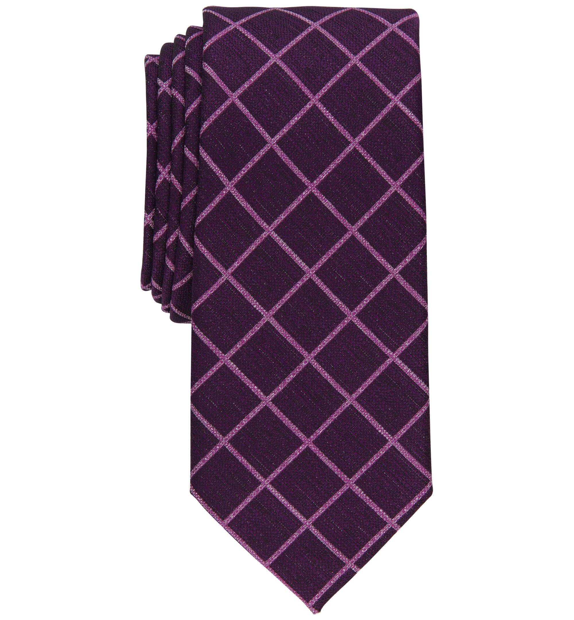 Men's Blossom Grid Slim Tie