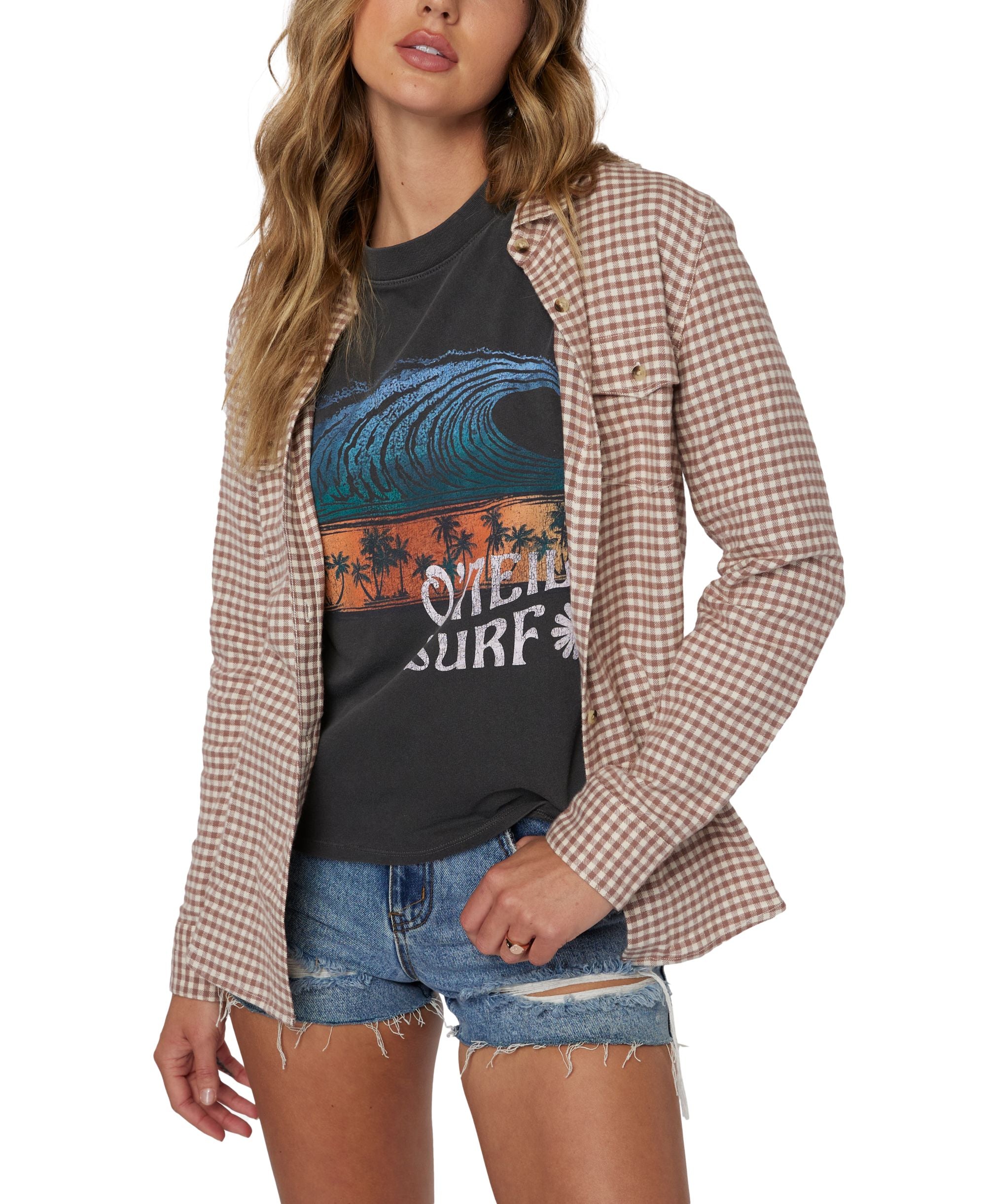 Juniors' Cotton Nash Flannel Shirt
