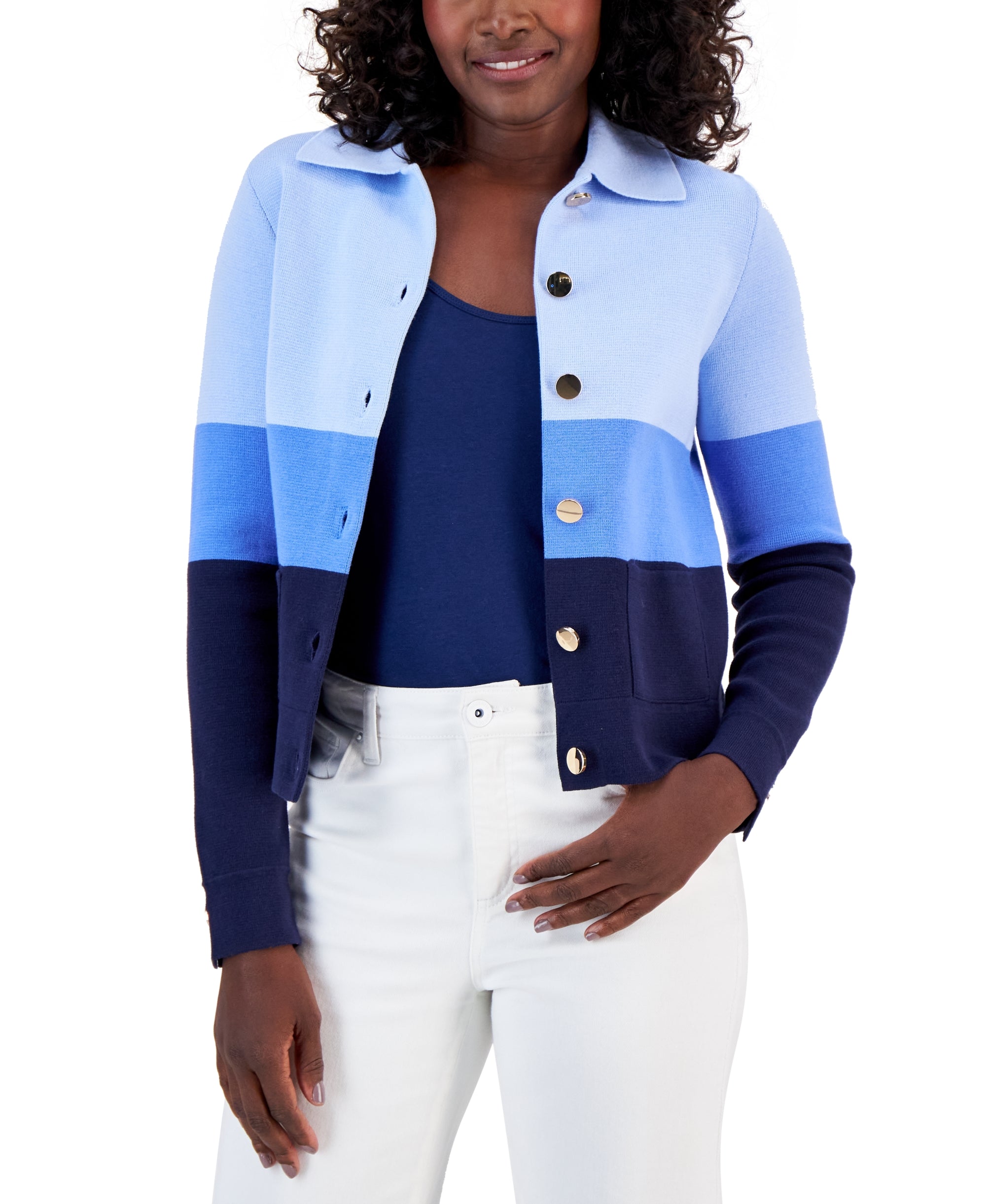 Women's Colorblock Sweater Blazer