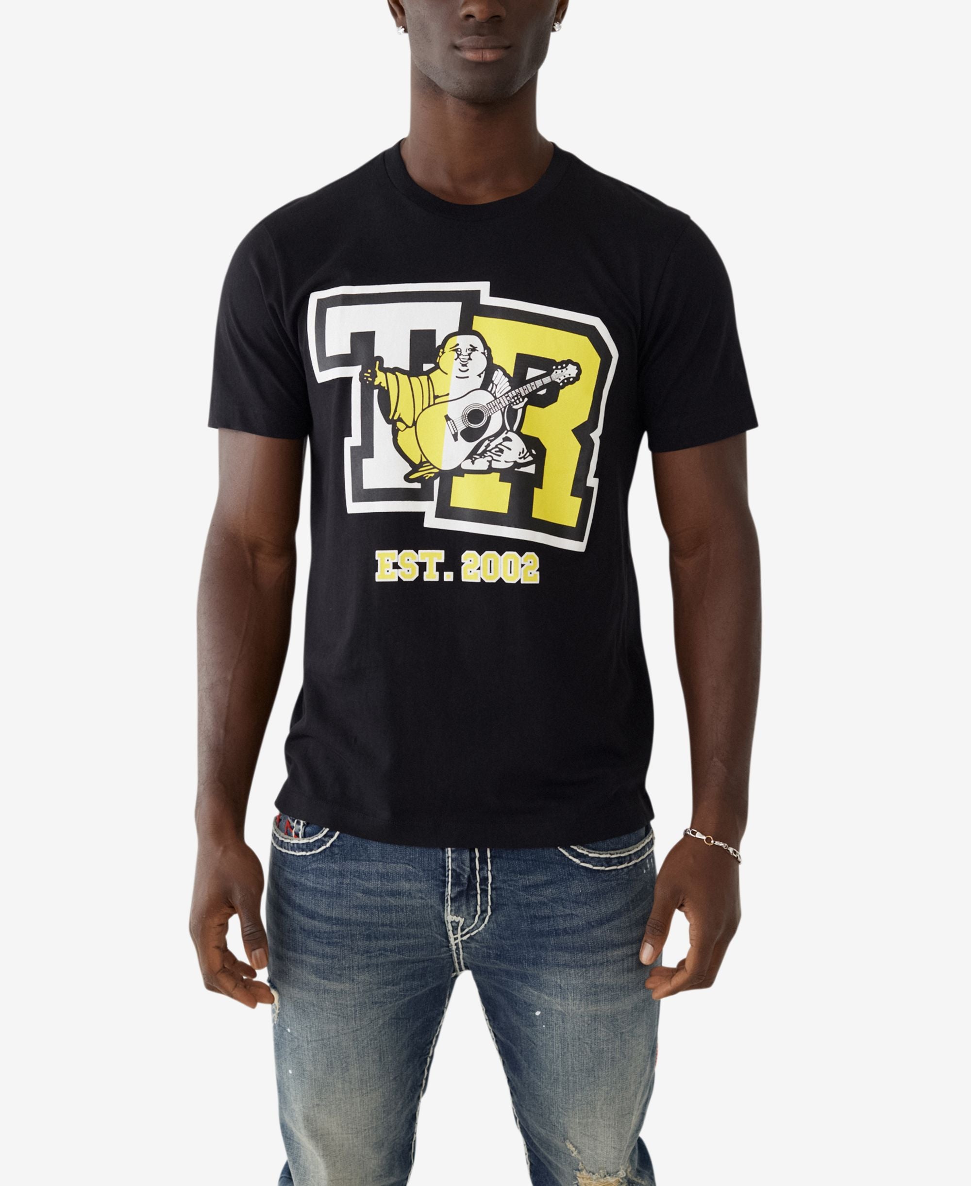 Men's Short Sleeves Sliced T-shirt