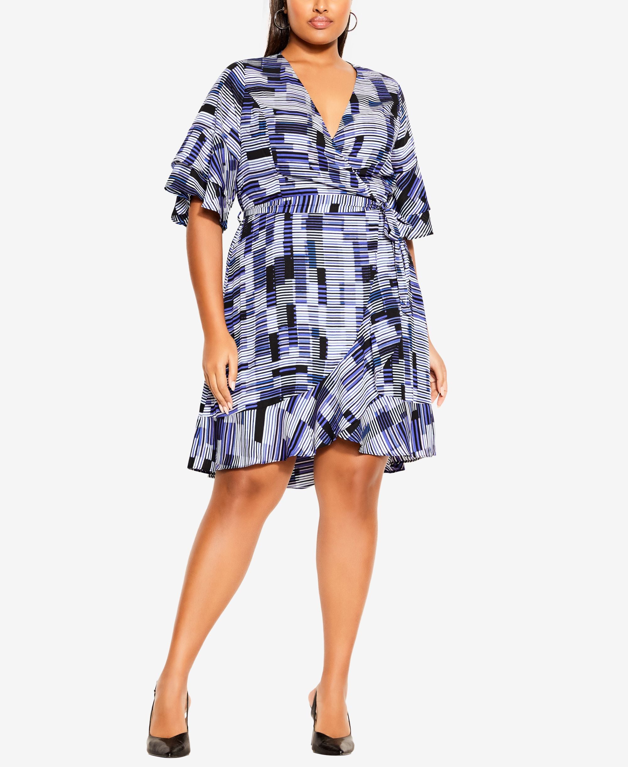 Plus Size Trendy Isabella Print Dress