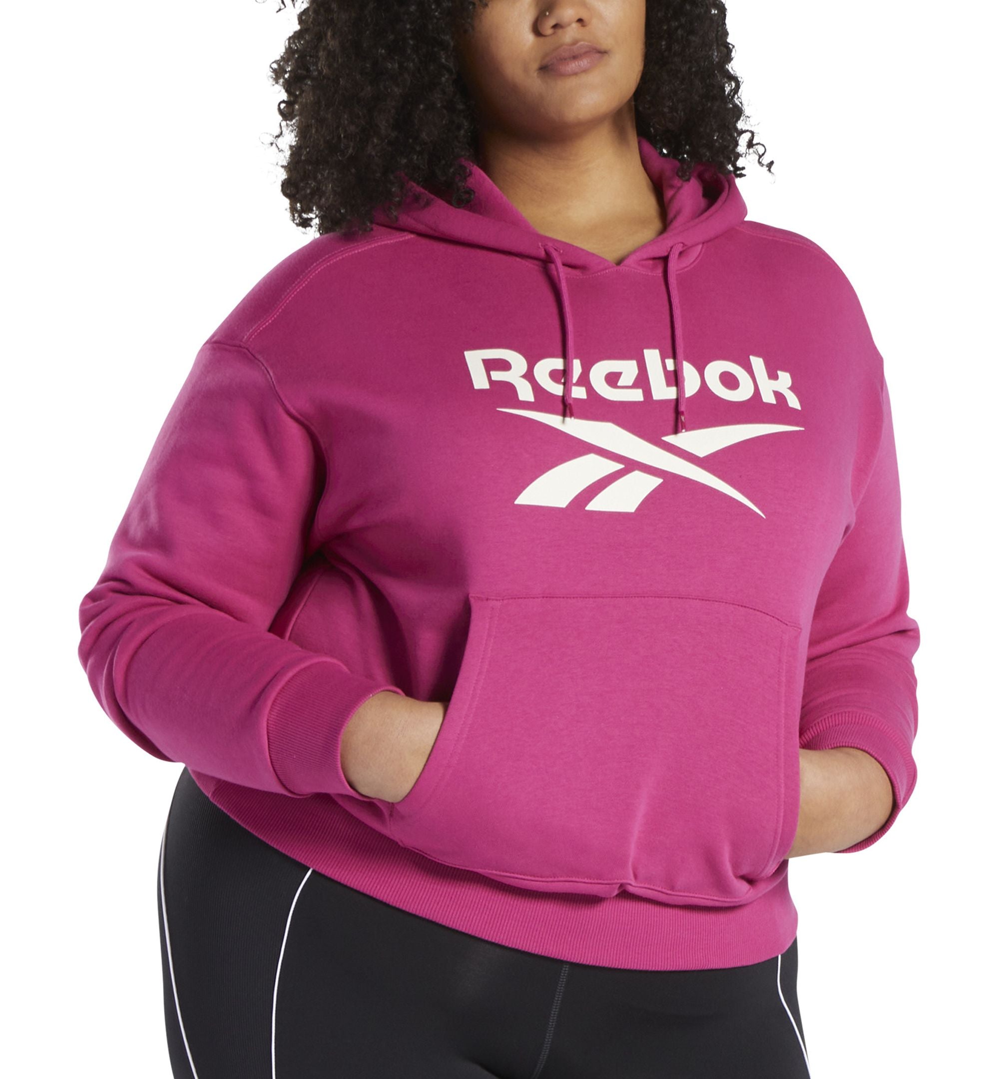 Reebok Plus Size Identity Logo Fleece Hoodie