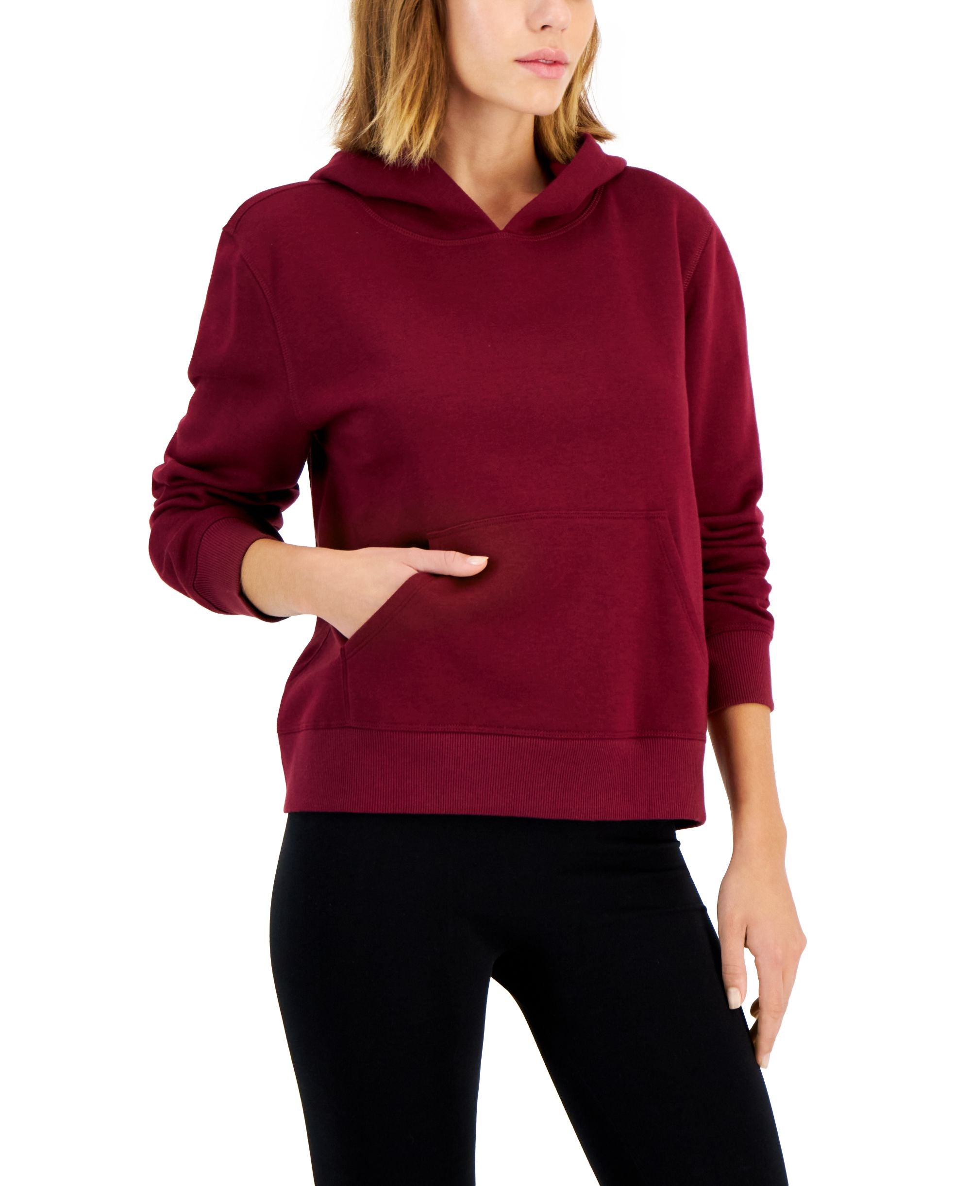 Petite Solid Fleece Hoodie