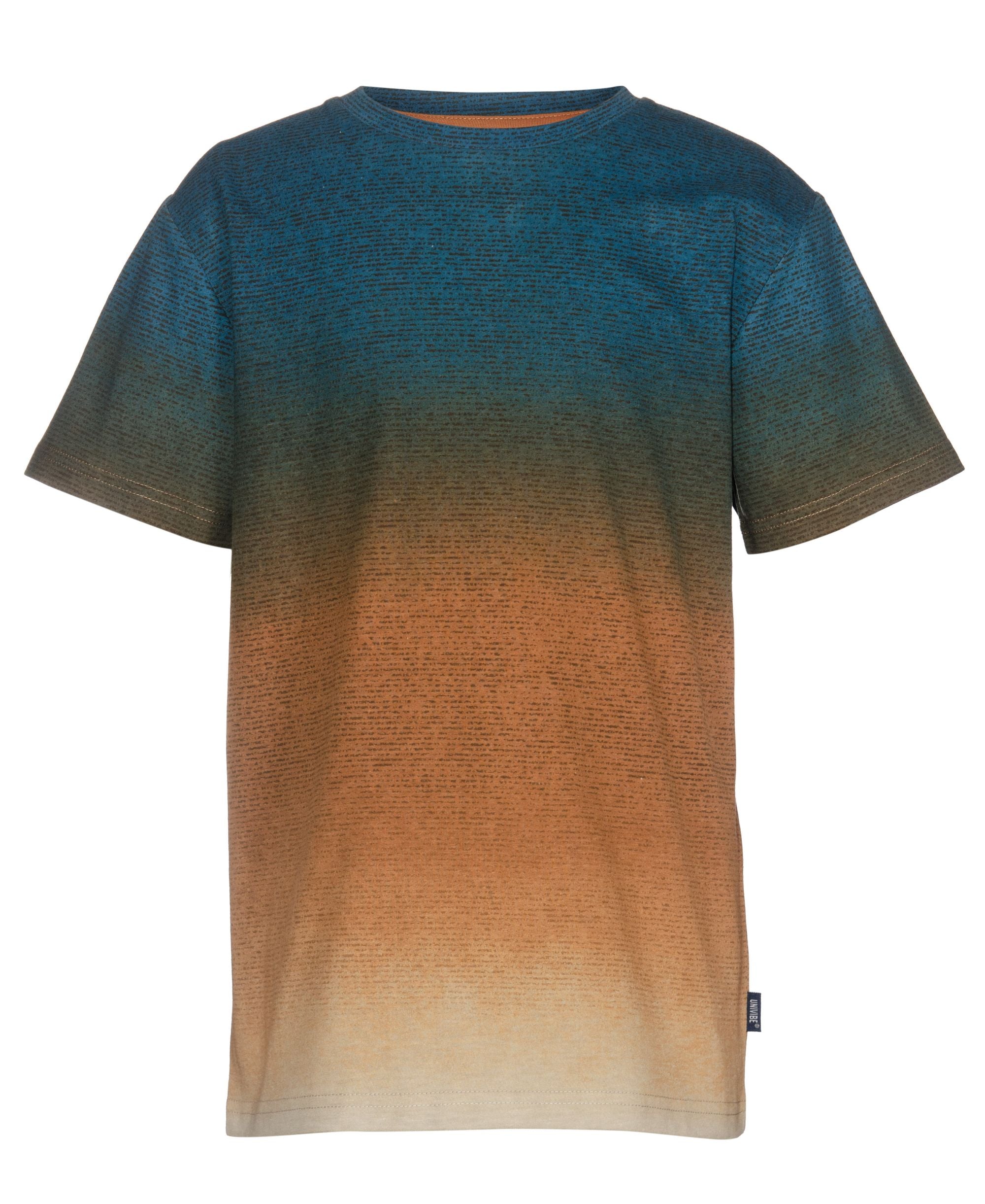 Univibe Big Boys Jorge Color Fade Print Short Sleeve Knit Crew T-Shirt