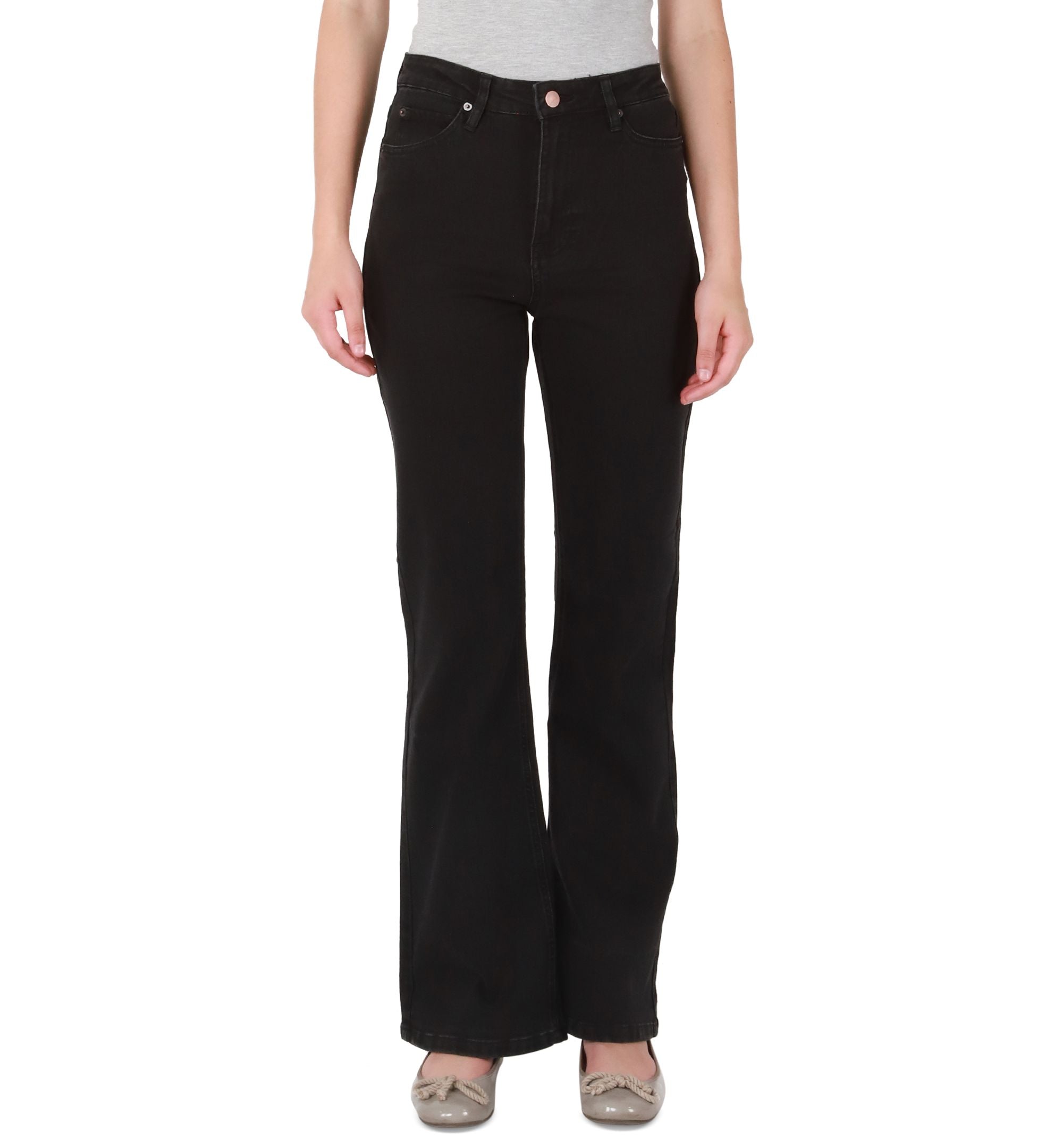 Black Tape Womens High Rise Flare Jeans