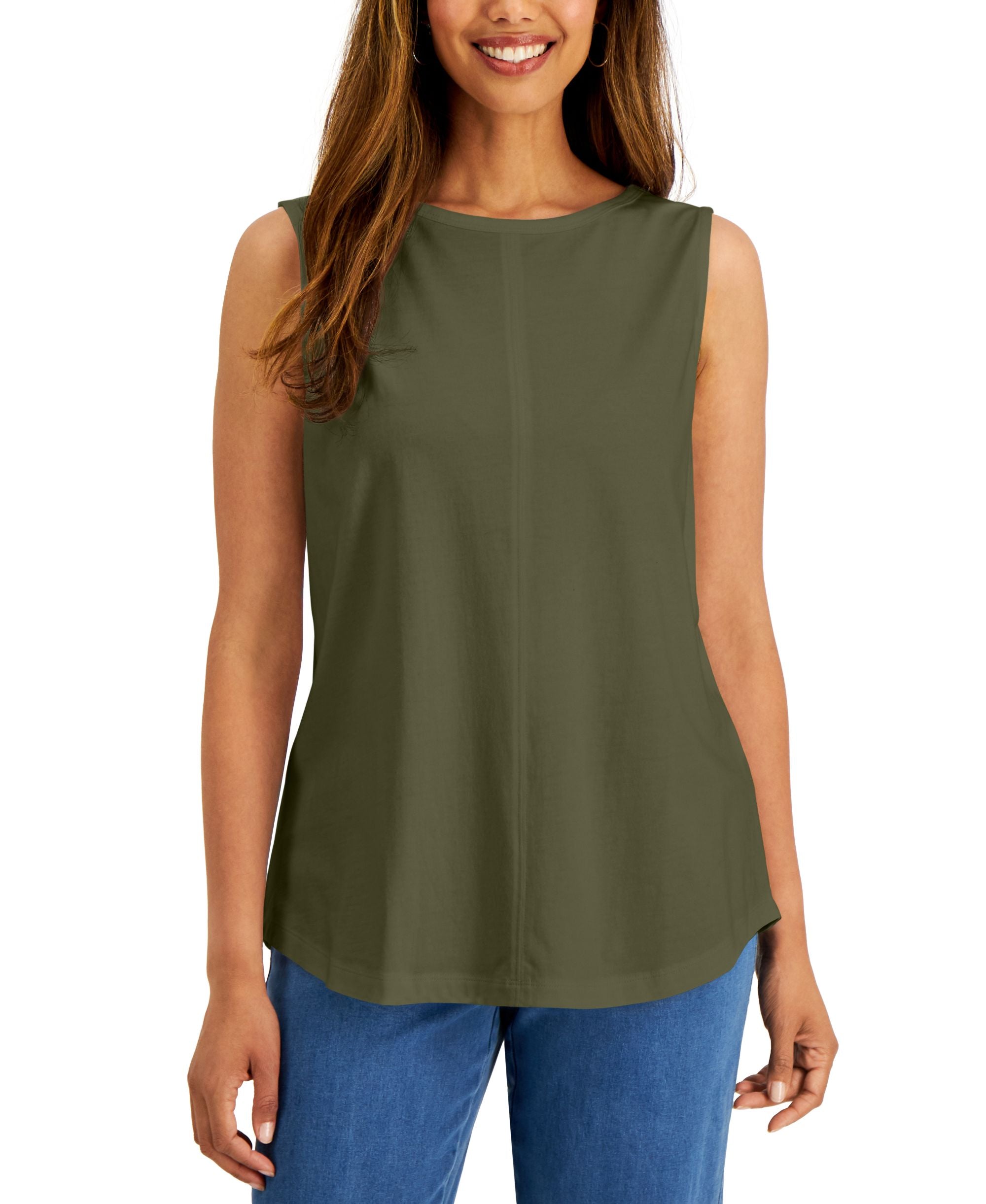 Sleeveless Shell Top