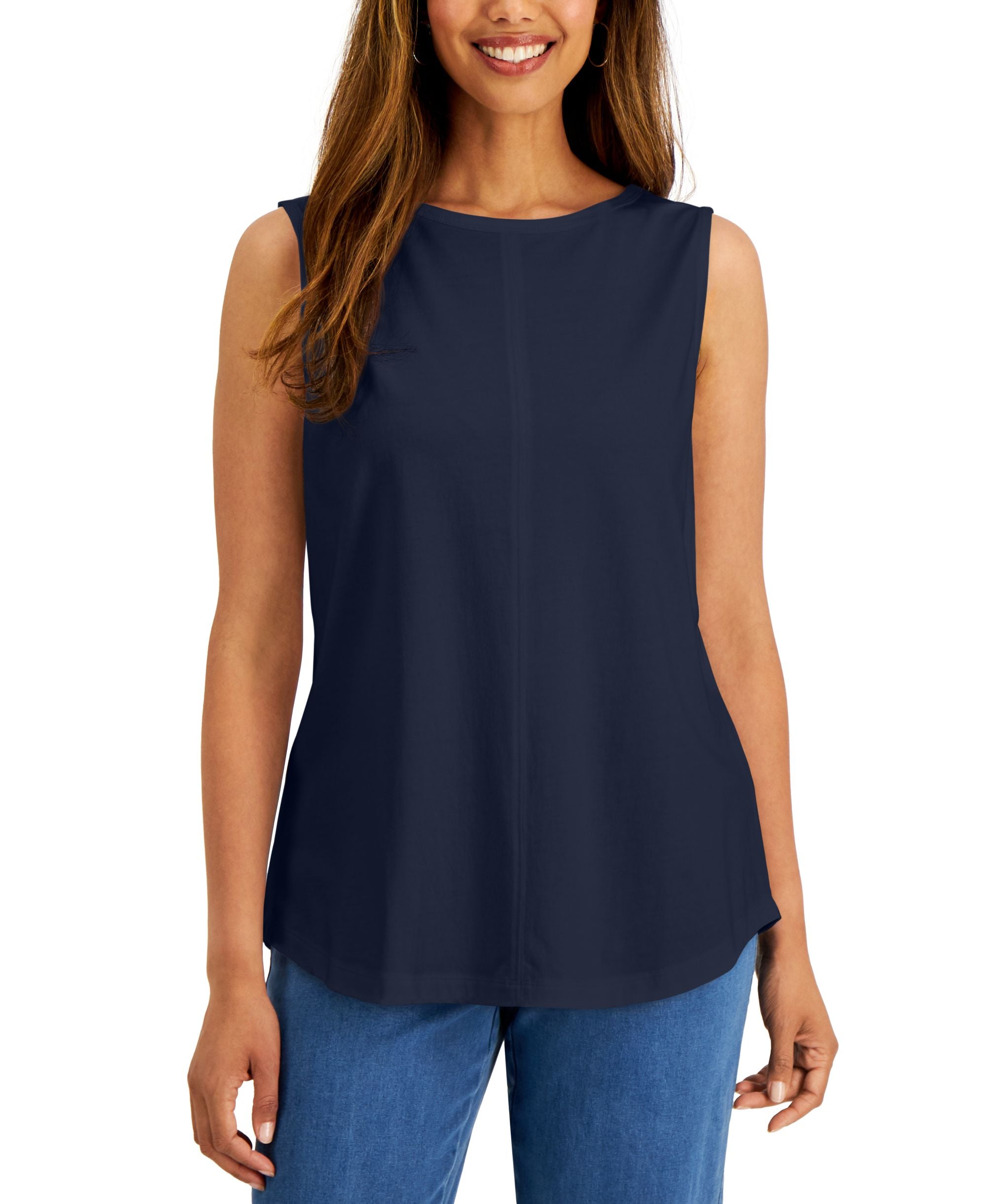 Sleeveless Shell Top
