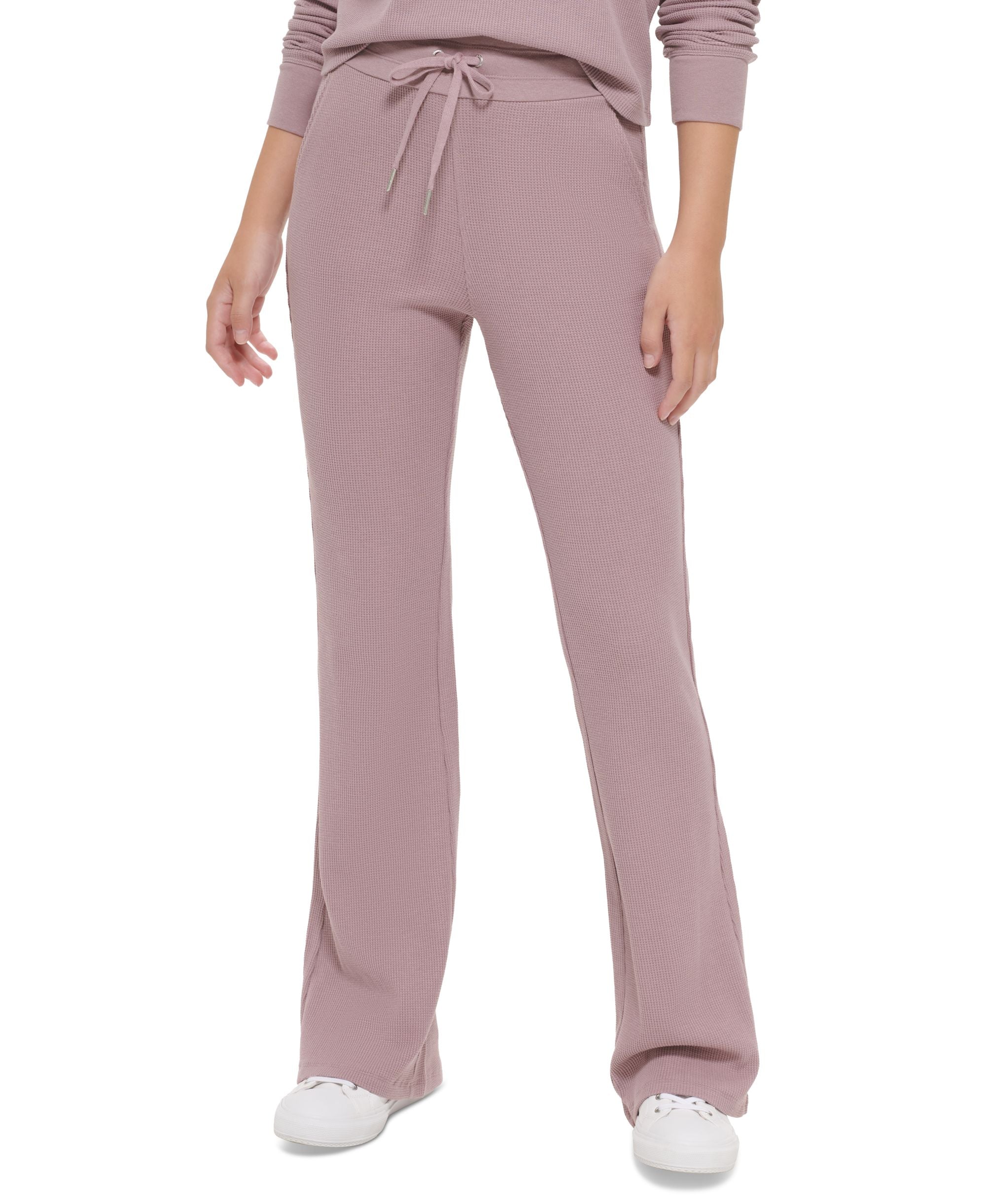 Women's High Rise Drawstring Flare Pants