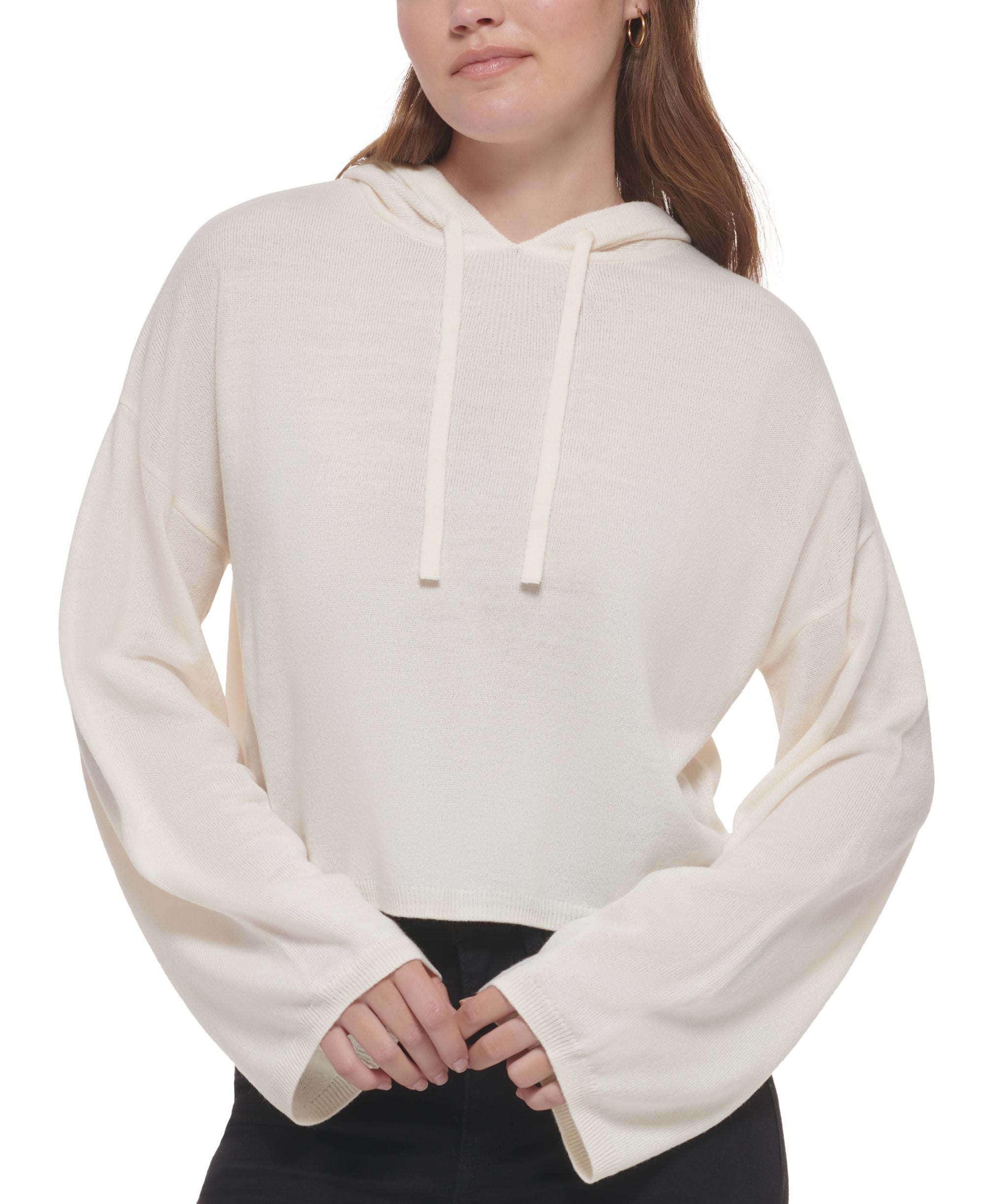 Women's Hooded Bell-Sleeve Top