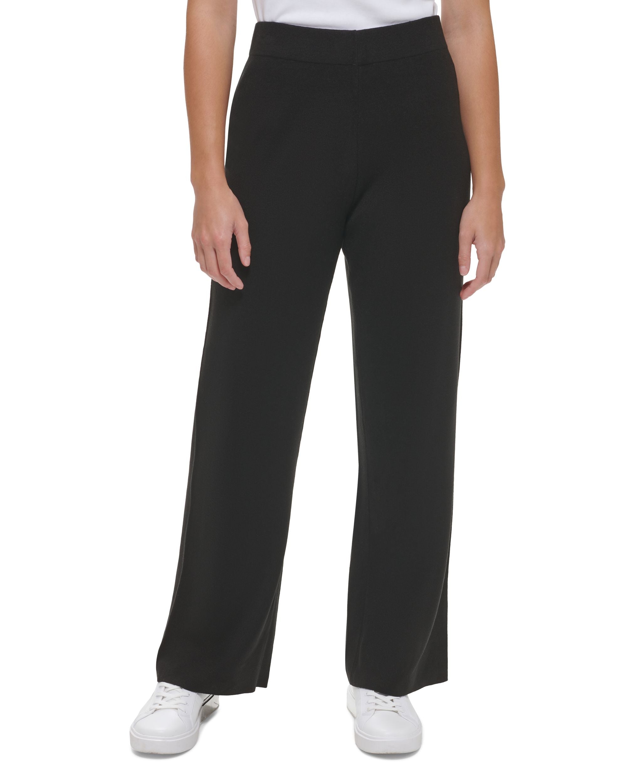 Calvin Klein Womens Wide Leg Sweater Pants