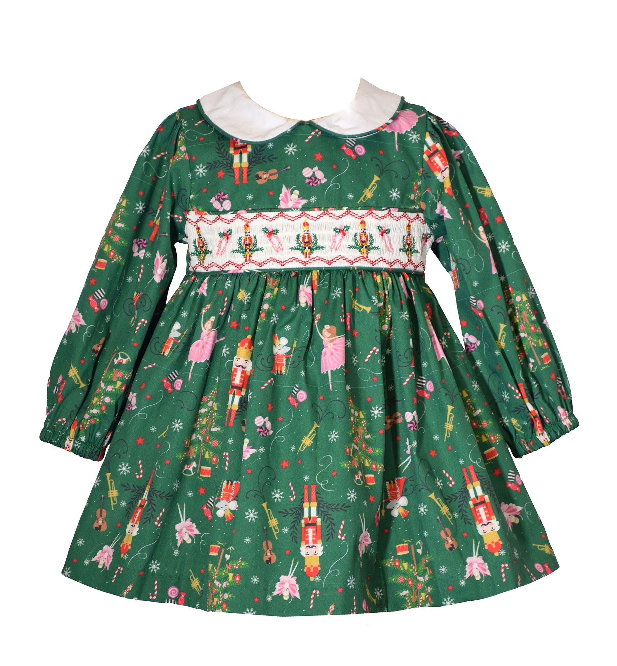 Bonnie Baby Baby Girls Nutcracker Print Dress