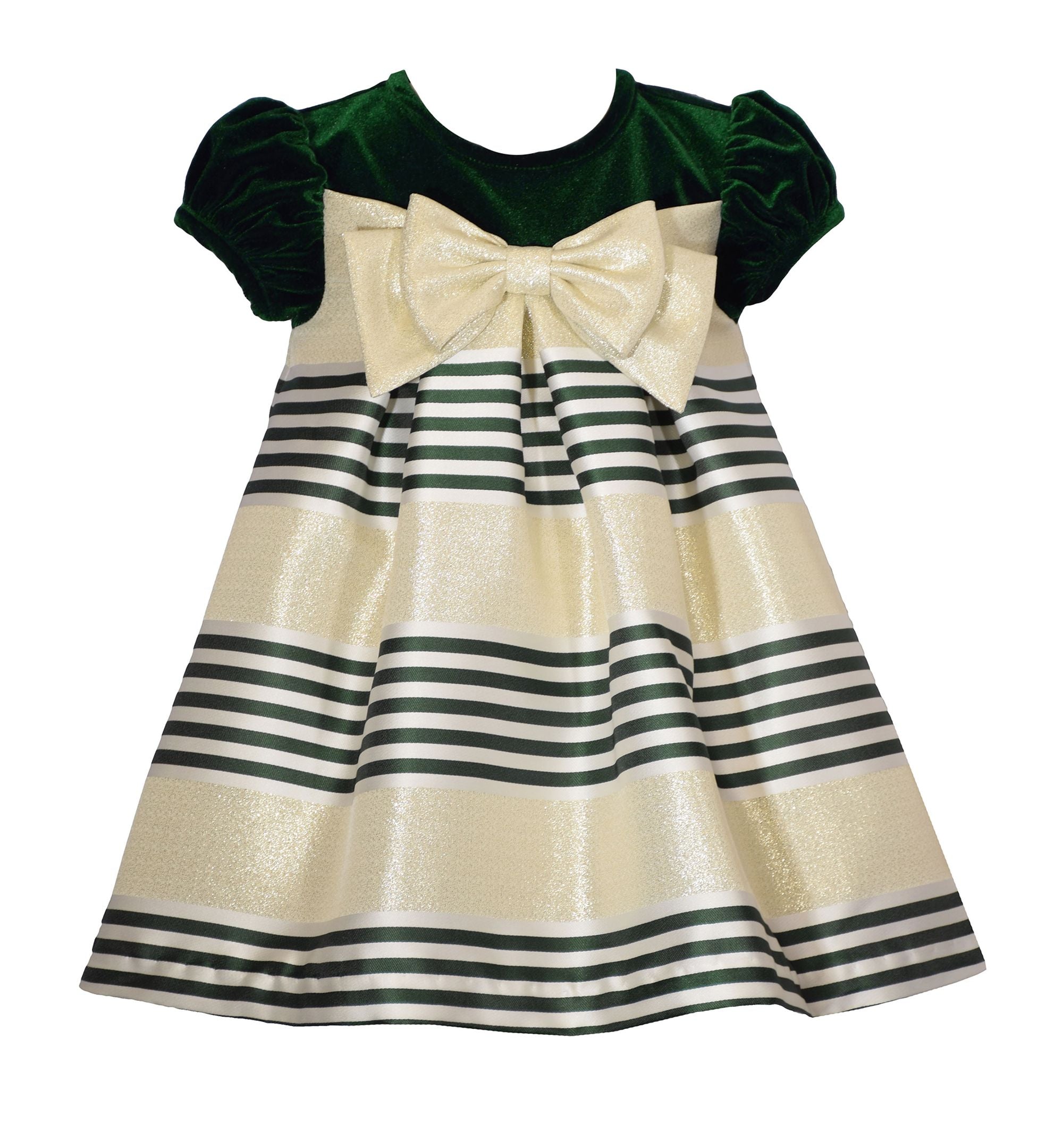 Bonnie Baby Baby Girls Short Sleeved Trapeze Dress