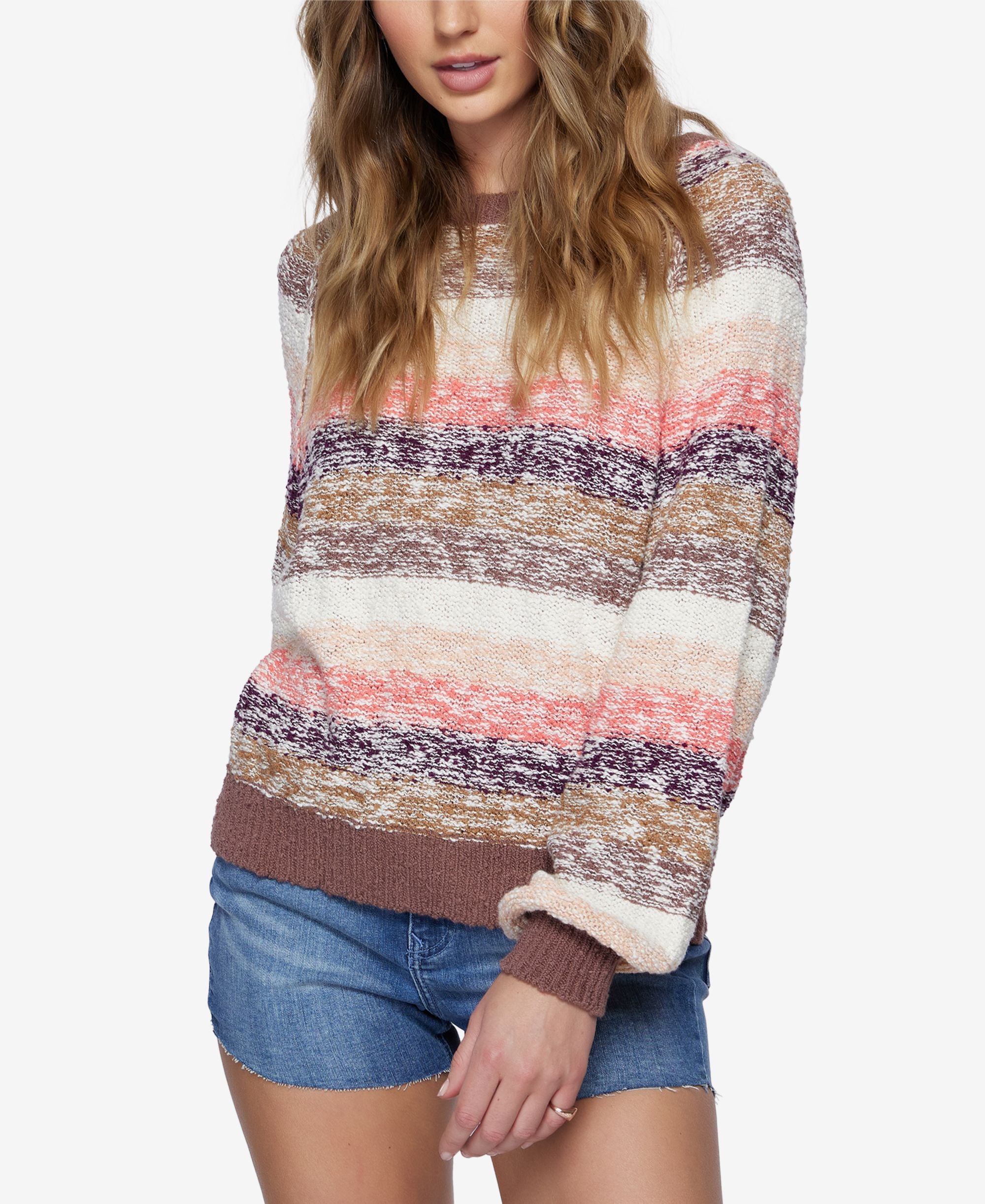 Juniors' Good Days Long-Sleeve Sweater