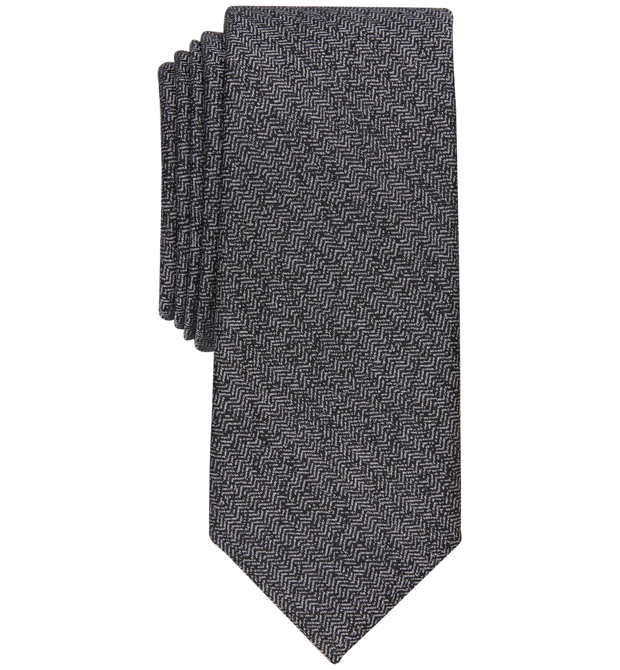 Men's Slim Herringbone Tie