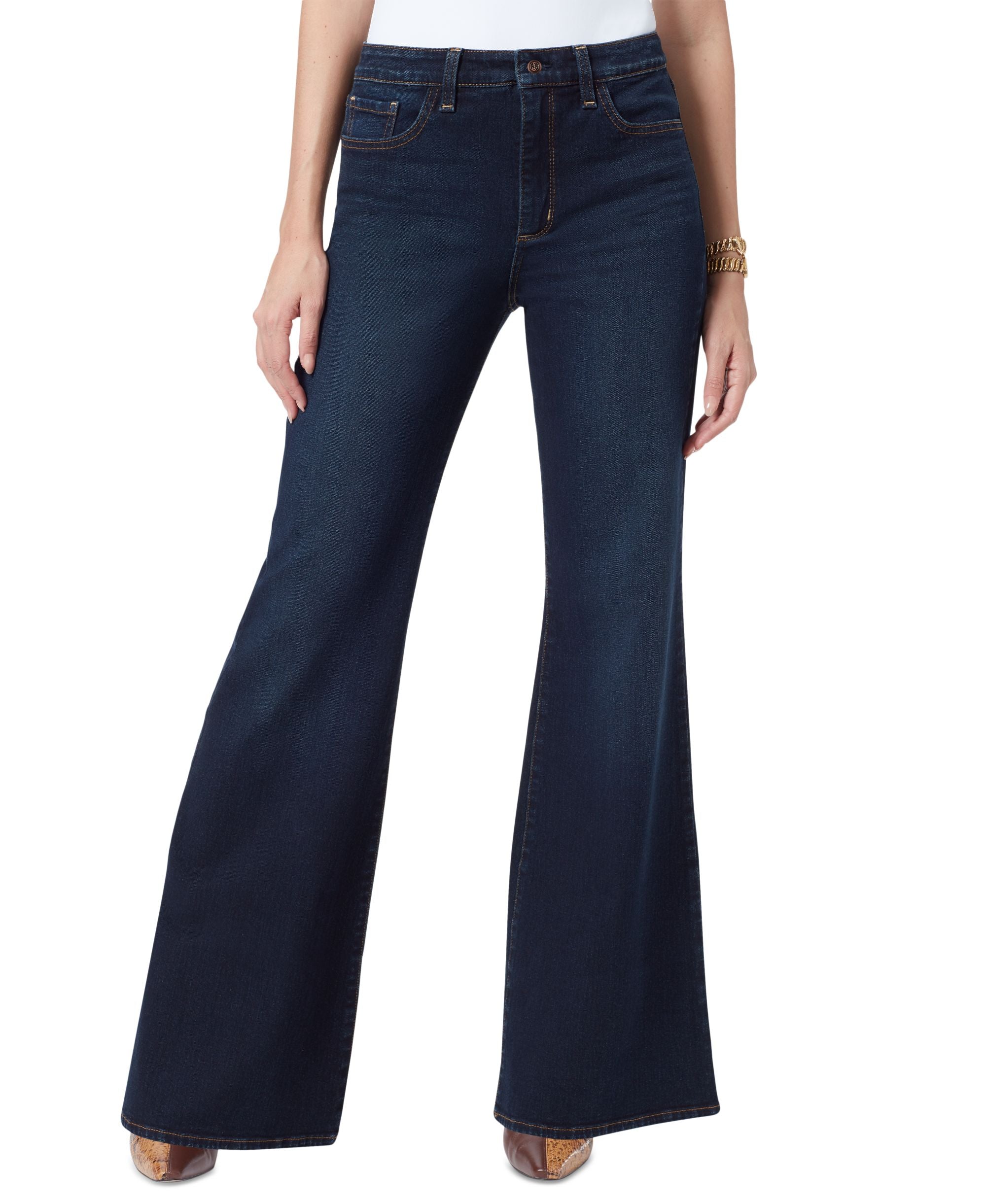 Women's Bay High Rise Flared-Leg Trouser Jeans