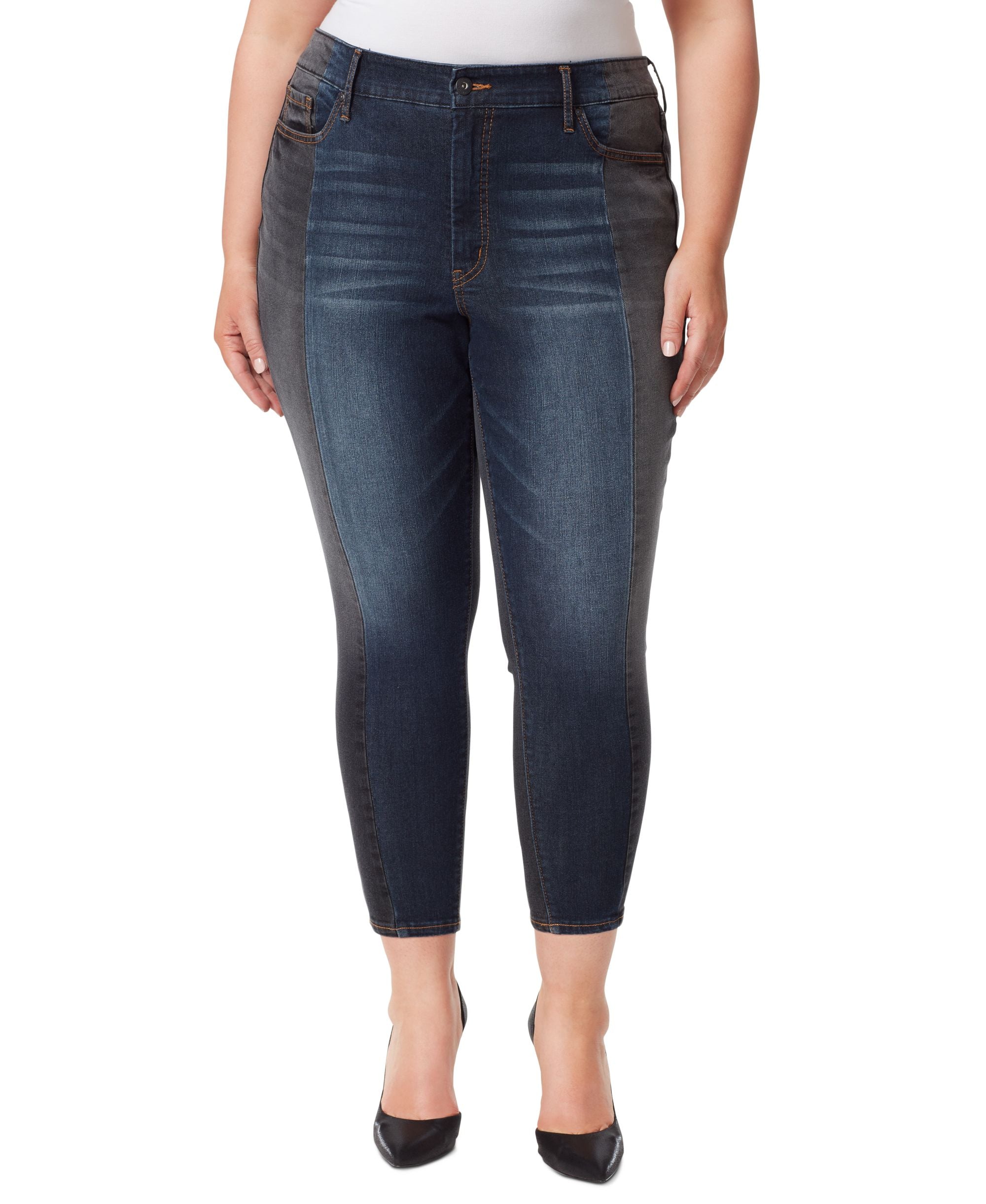 Jessica Simpson Trendy Plus Size Adored High Rise Skinny Ankle Jeans