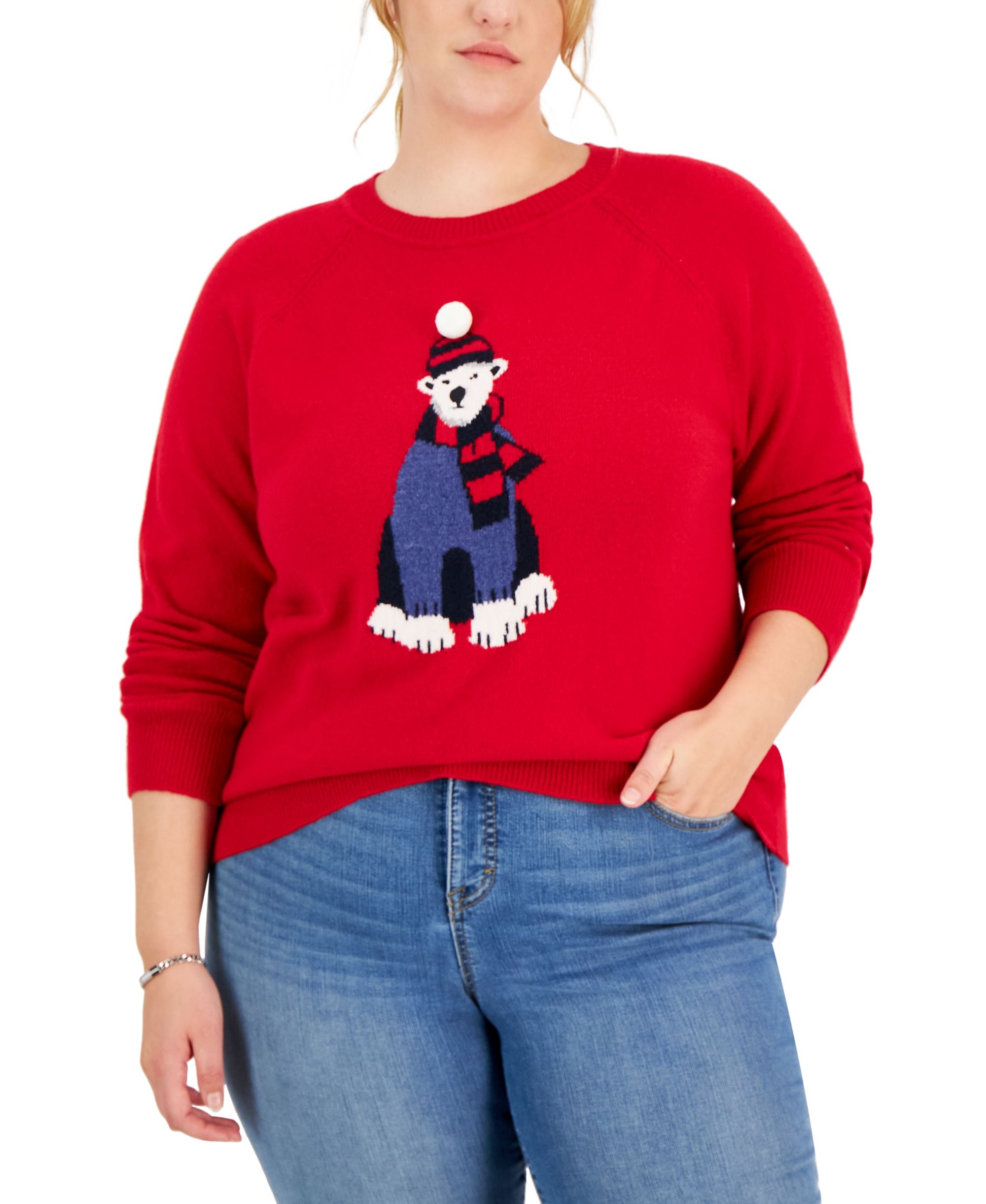 Tommy Hilfiger Plus Size Polar Bear Sweater
